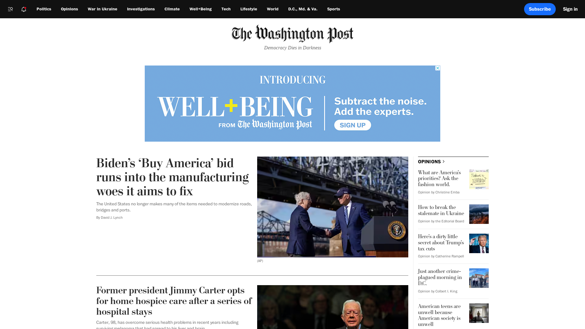 The Washington Post - Breaking news and latest headlines, U.S. news, world news, and video - The Washington Post
