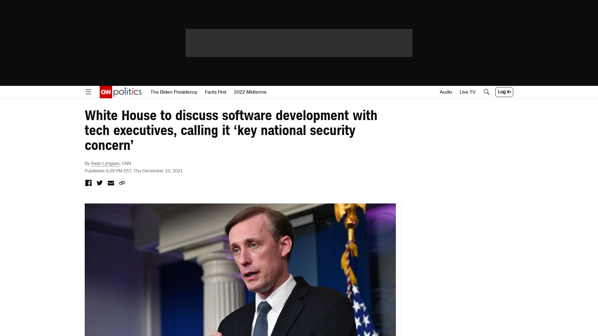 White House to discuss software development with tech executives, calling it 'key national security concern' | CNN Politics