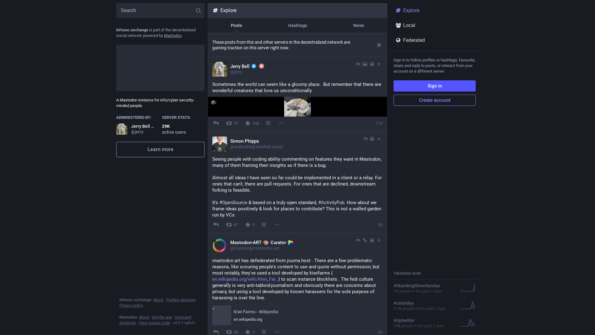 Explore - Infosec Exchange