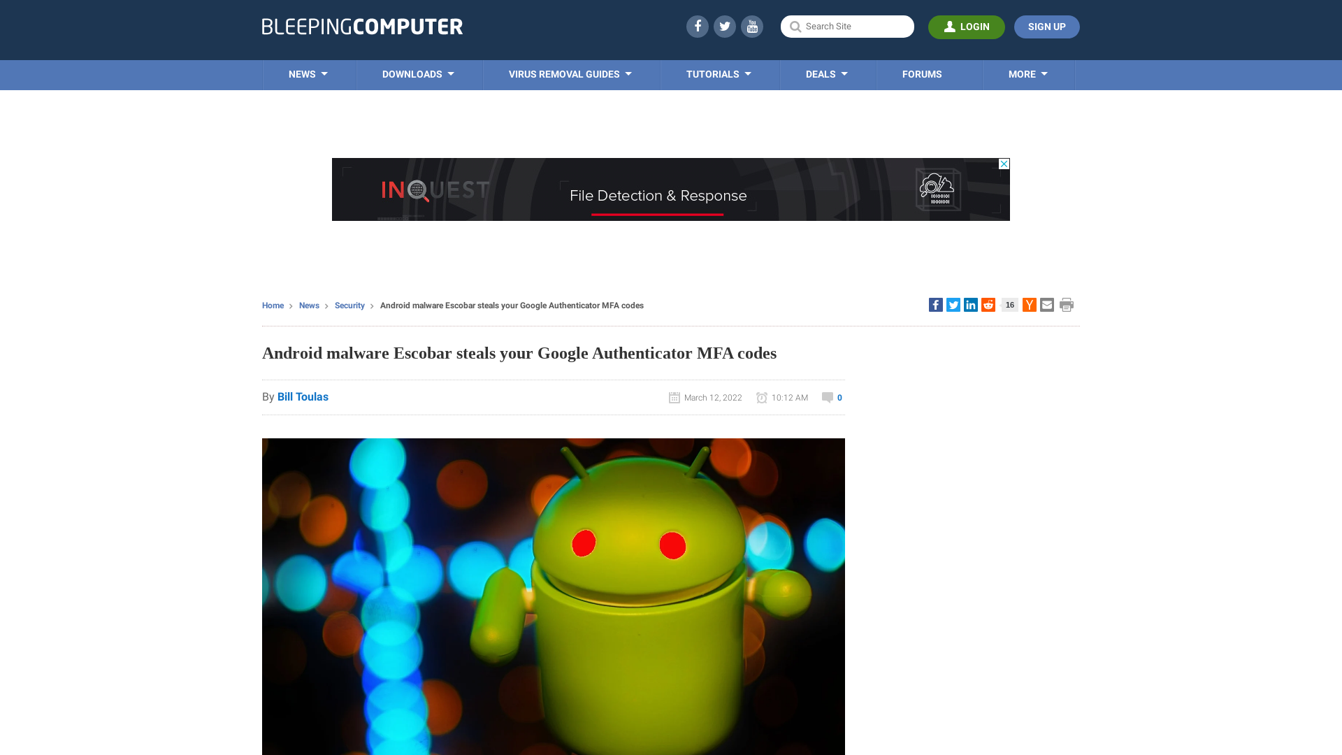 Android malware Escobar steals your Google Authenticator MFA codes