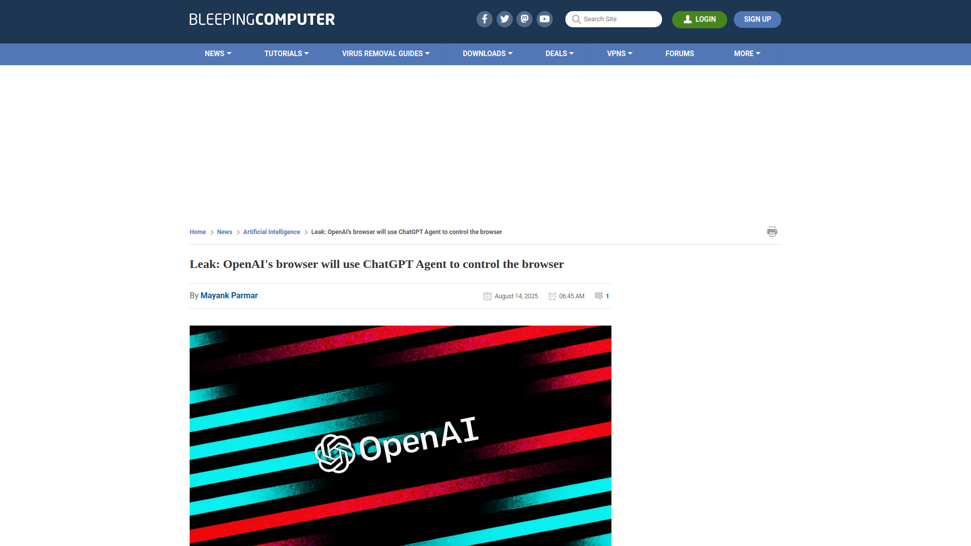 Leak: OpenAI's browser will use ChatGPT Agent to control the browser