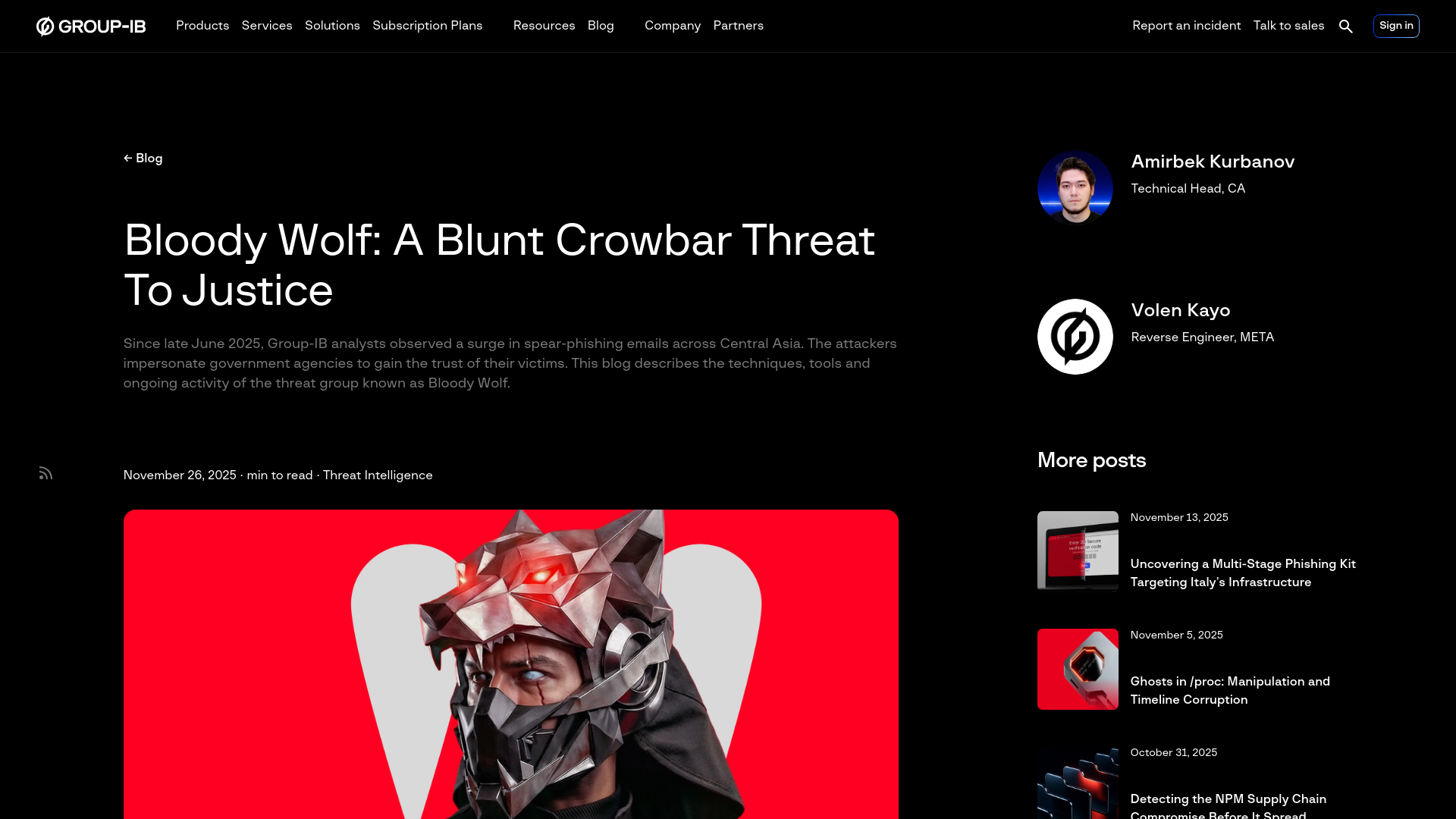 Bloody Wolf: A Blunt Crowbar Threat To Justice | Group-IB Blog