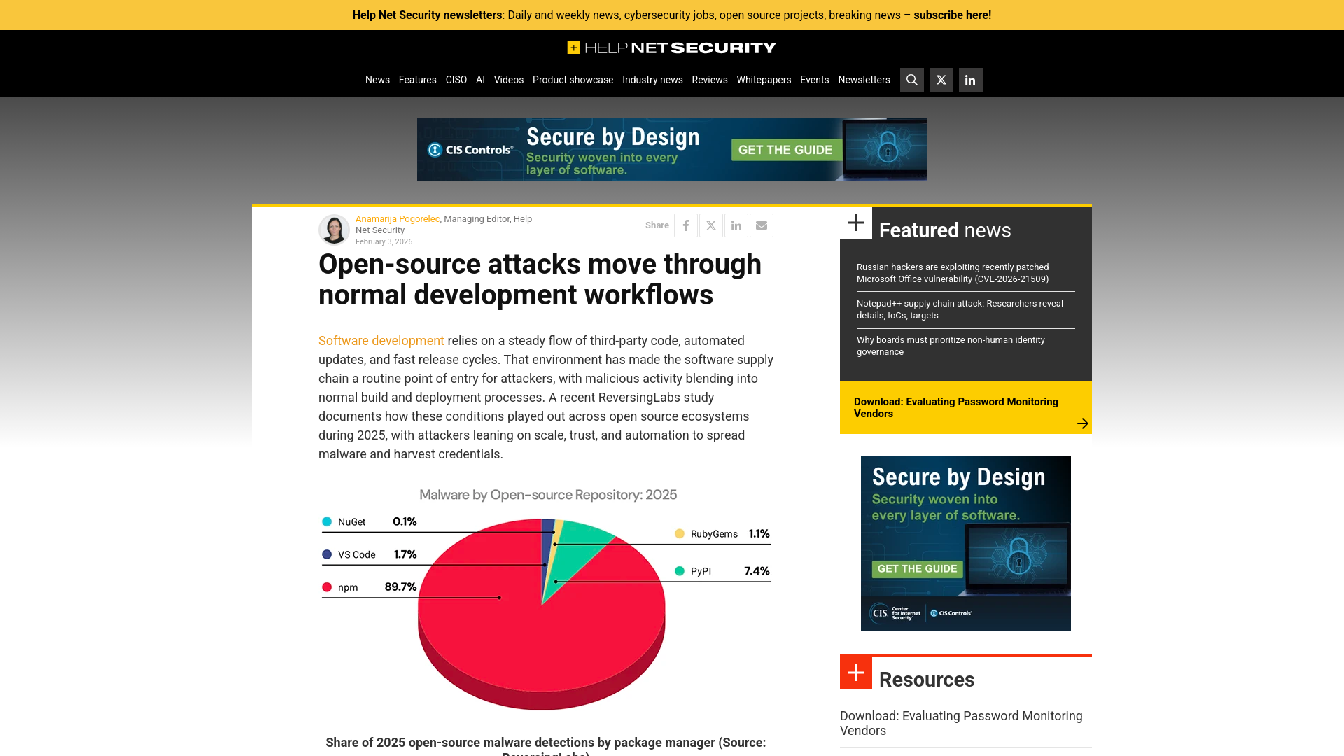 Open-source attacks move through normal development workflows - Help Net Security