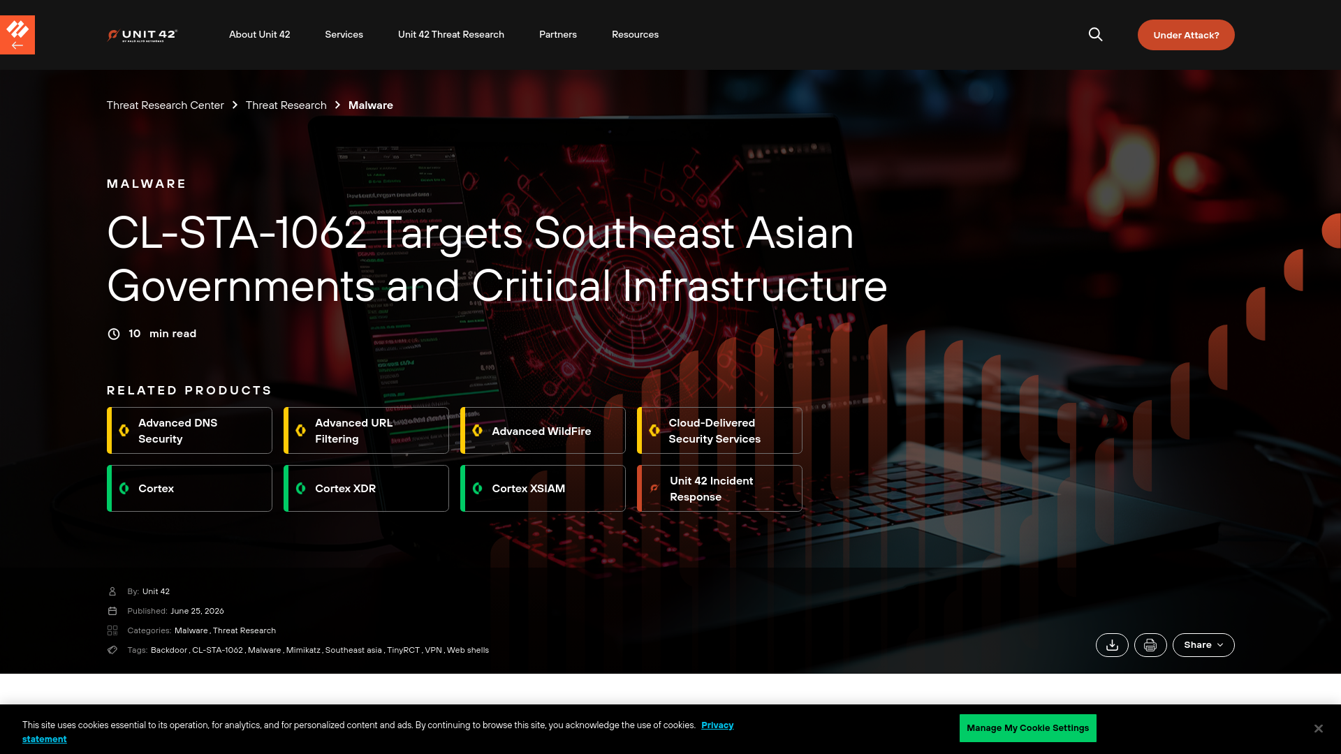 CL-STA-1062 Targets Southeast Asian Governments and Critical Infrastructure