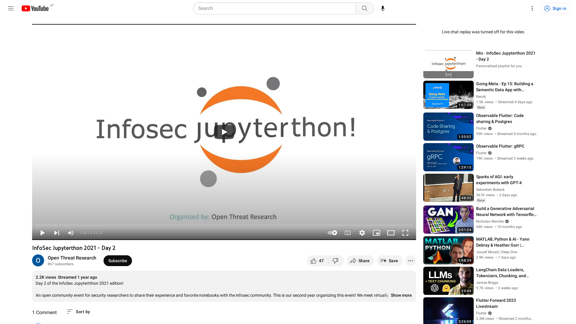 InfoSec Jupyterthon 2021 - Day 2 - YouTube