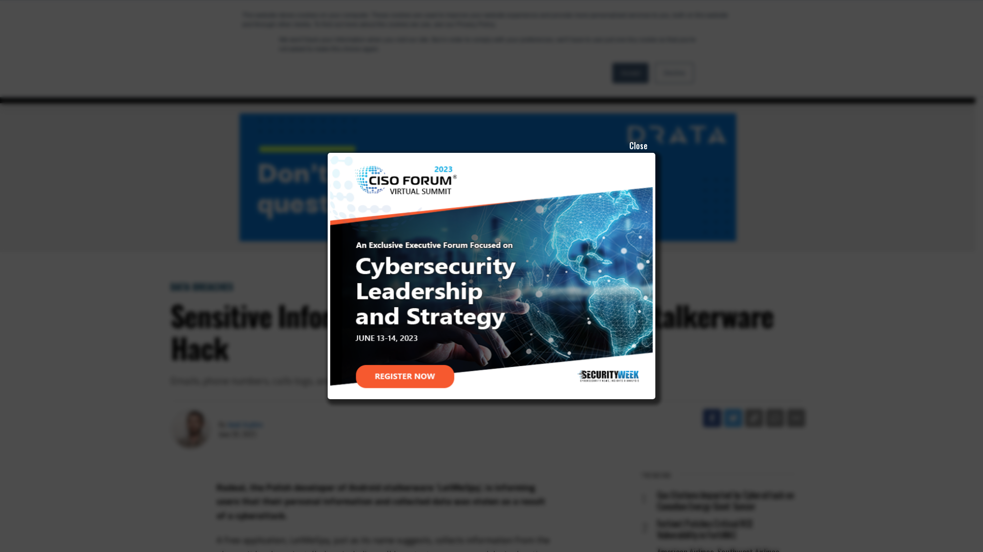 Sensitive Information Stolen in LetMeSpy Stalkerware Hack - SecurityWeek