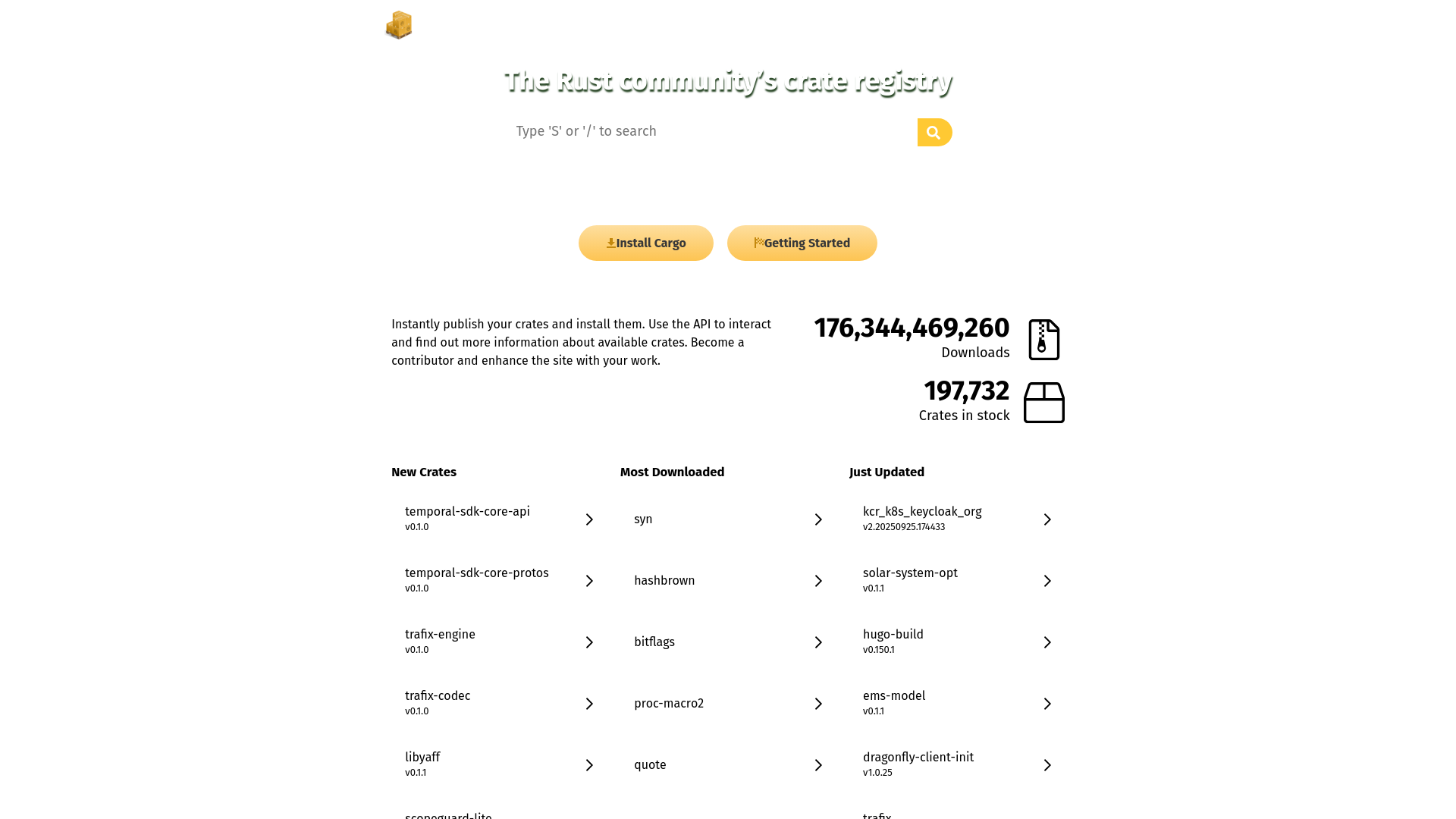 crates.io: Rust Package Registry