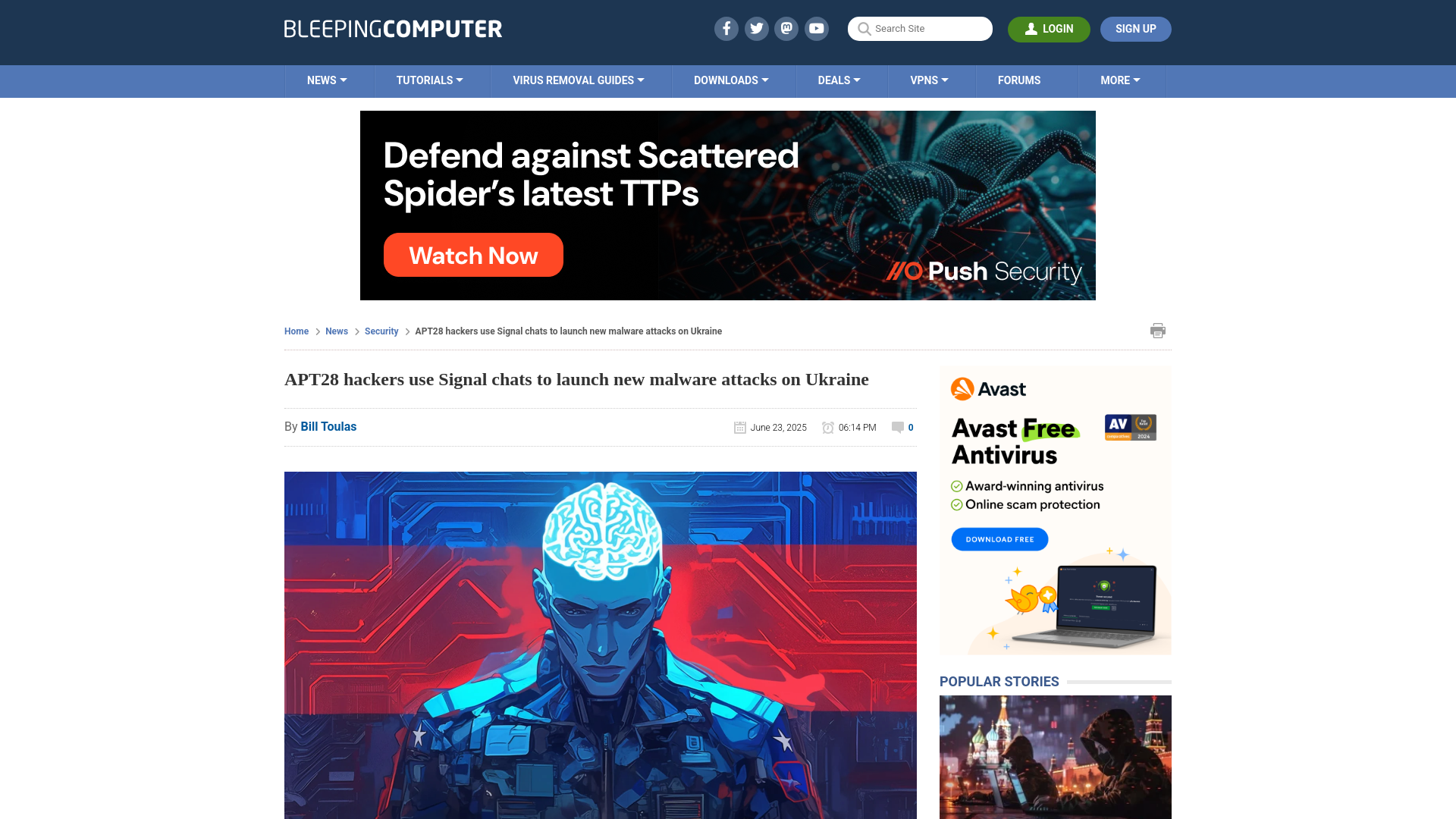 APT28 hackers use Signal chats to launch new malware attacks on Ukraine