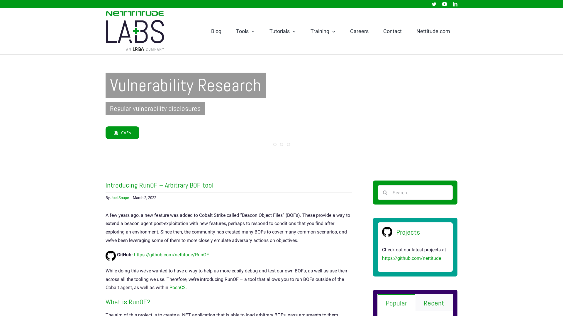 Introducing RunOF - Arbitrary BOF tool - Nettitude Labs