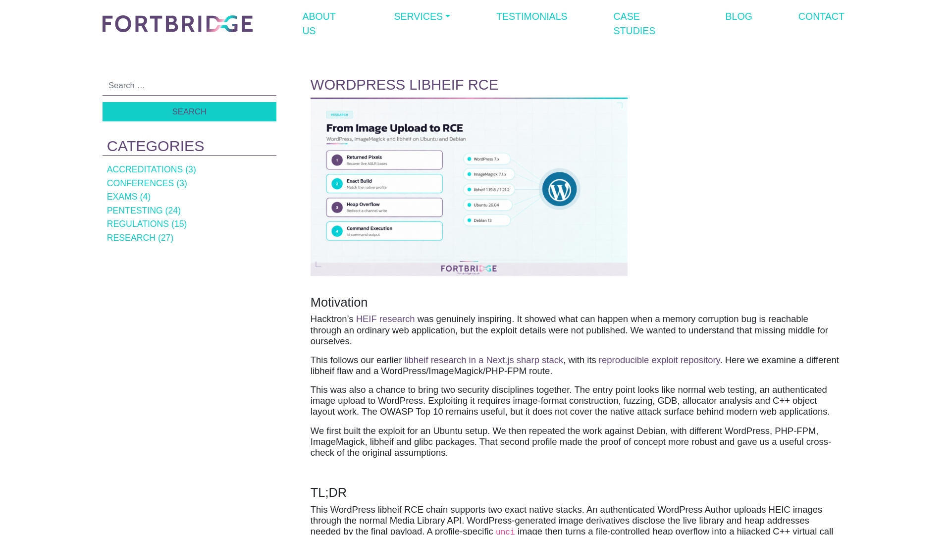 WordPress libheif RCE: Exploit Chain