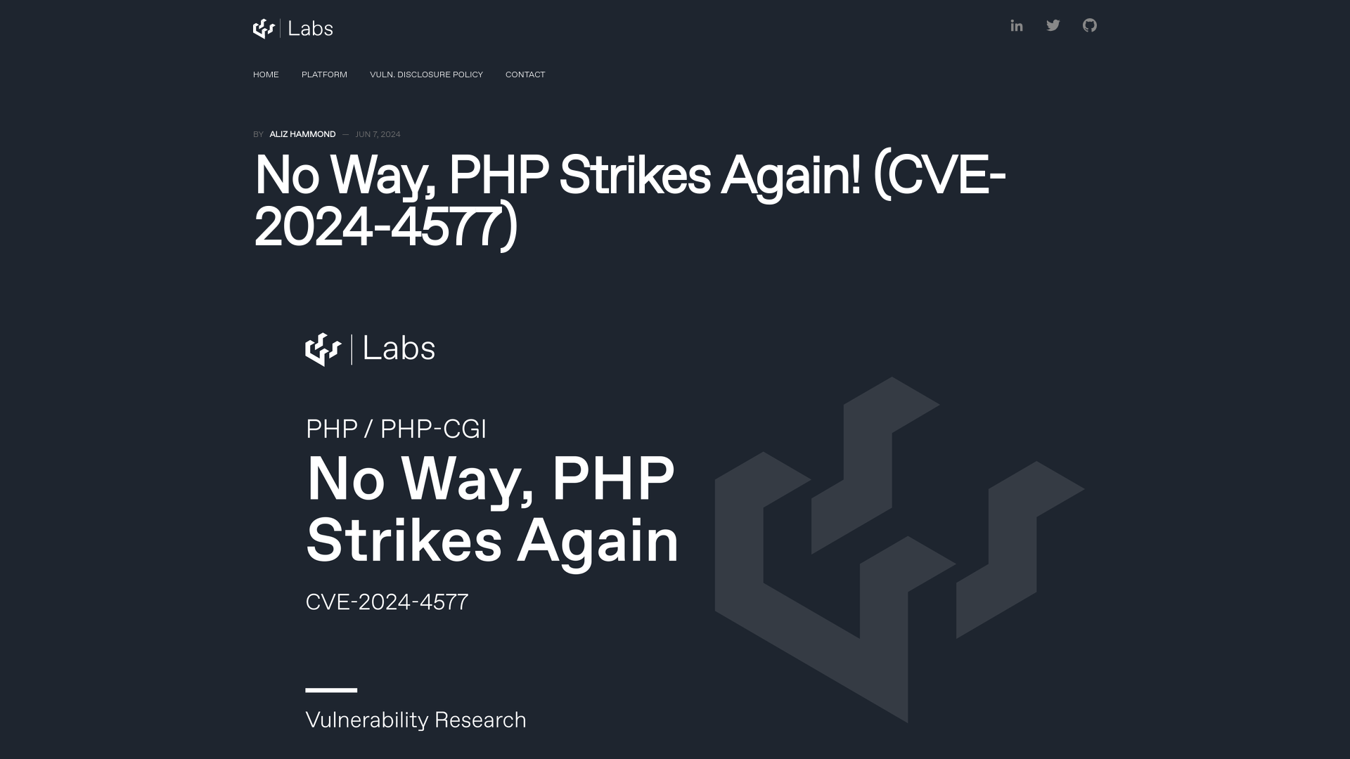 No Way, PHP Strikes Again! (CVE-2024-4577)