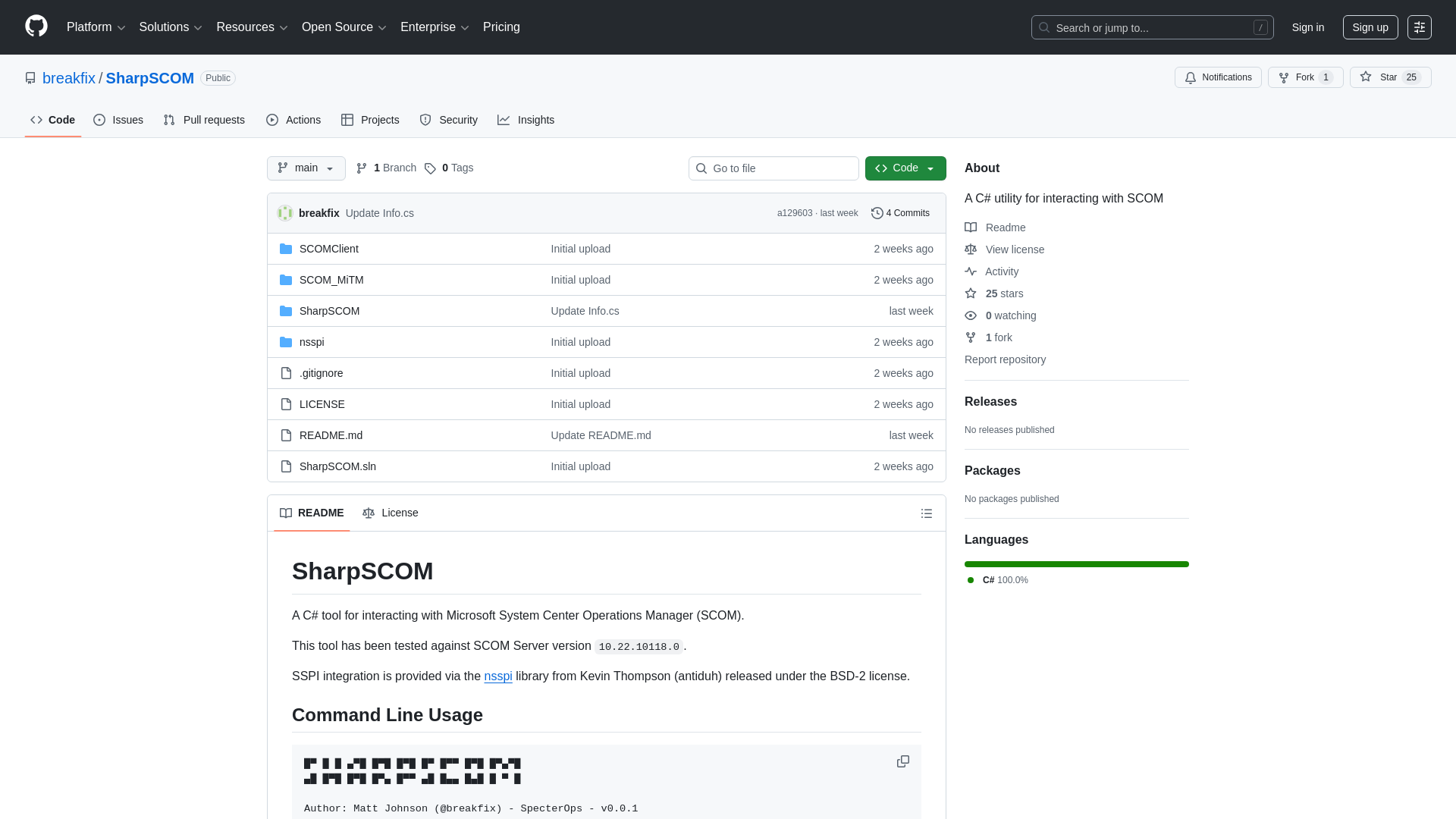 GitHub - breakfix/SharpSCOM: A C# utility for interacting with SCOM