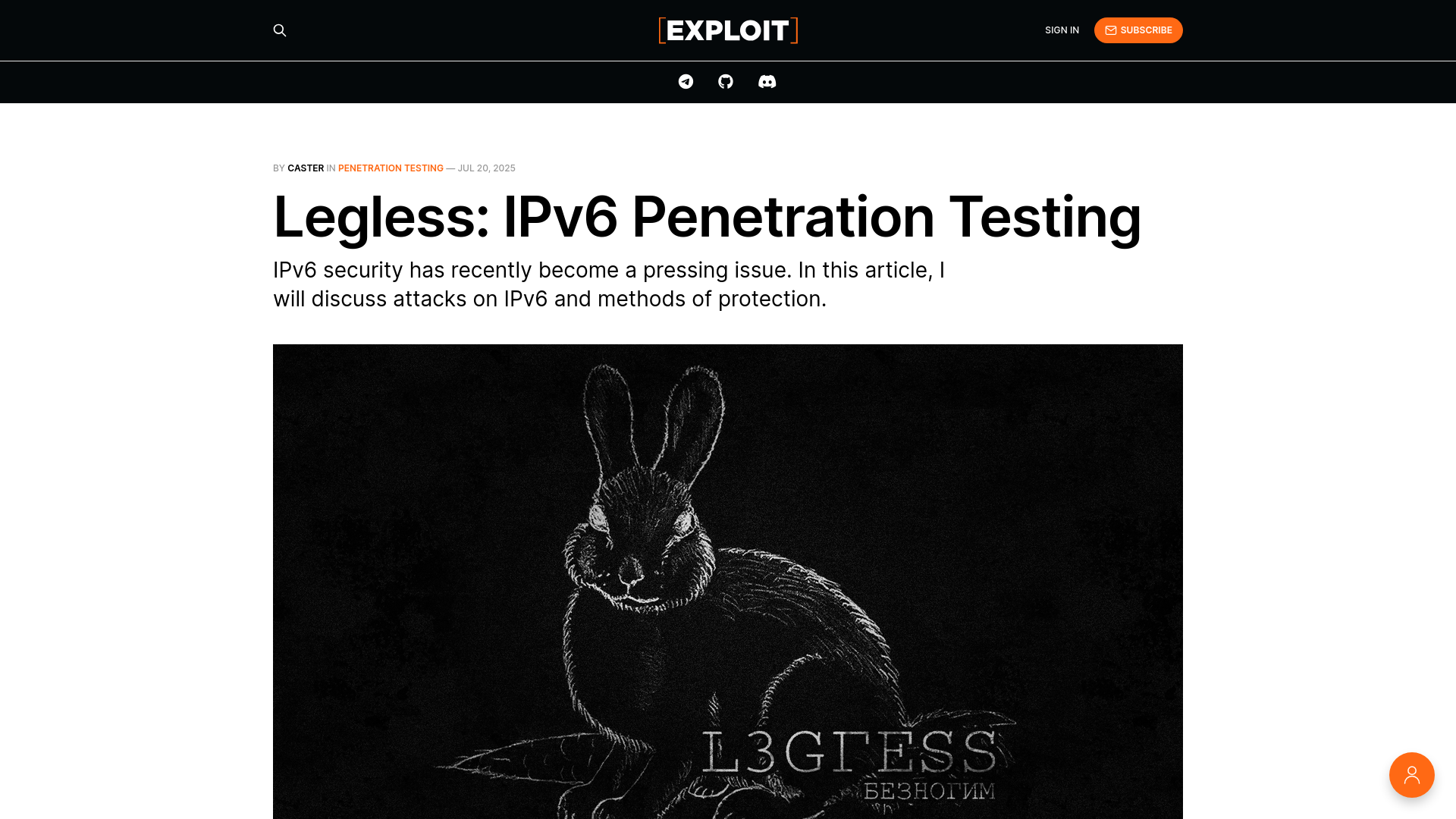 Legless: IPv6 Penetration Testing