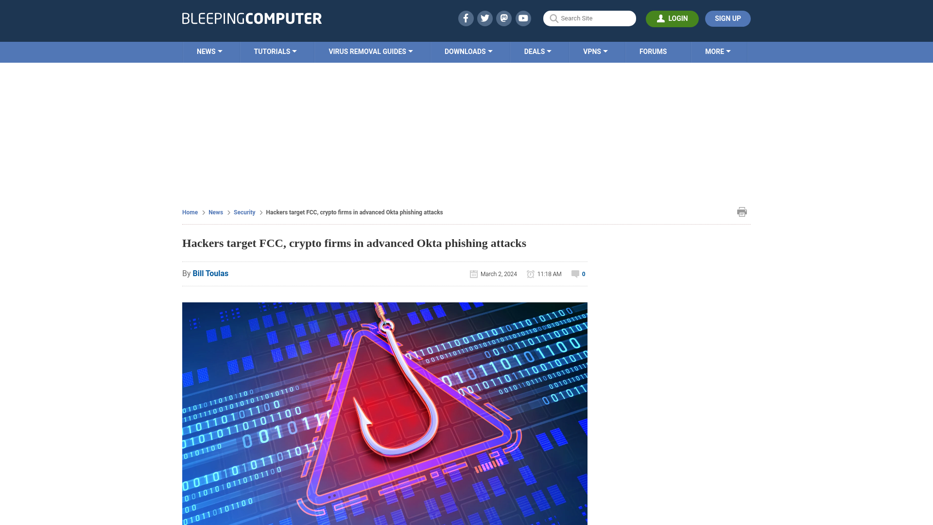 Hackers target FCC, crypto firms in advanced Okta phishing attacks