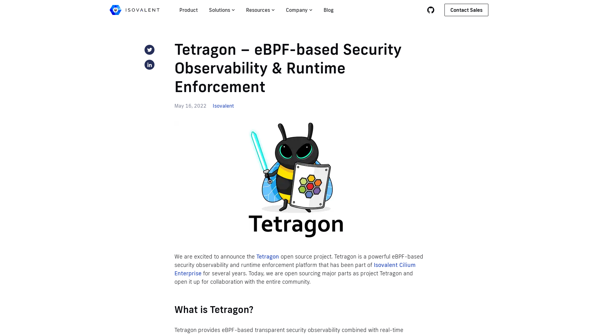 Tetragon - eBPF-based Security Observability & Runtime Enforcement - Isovalent
