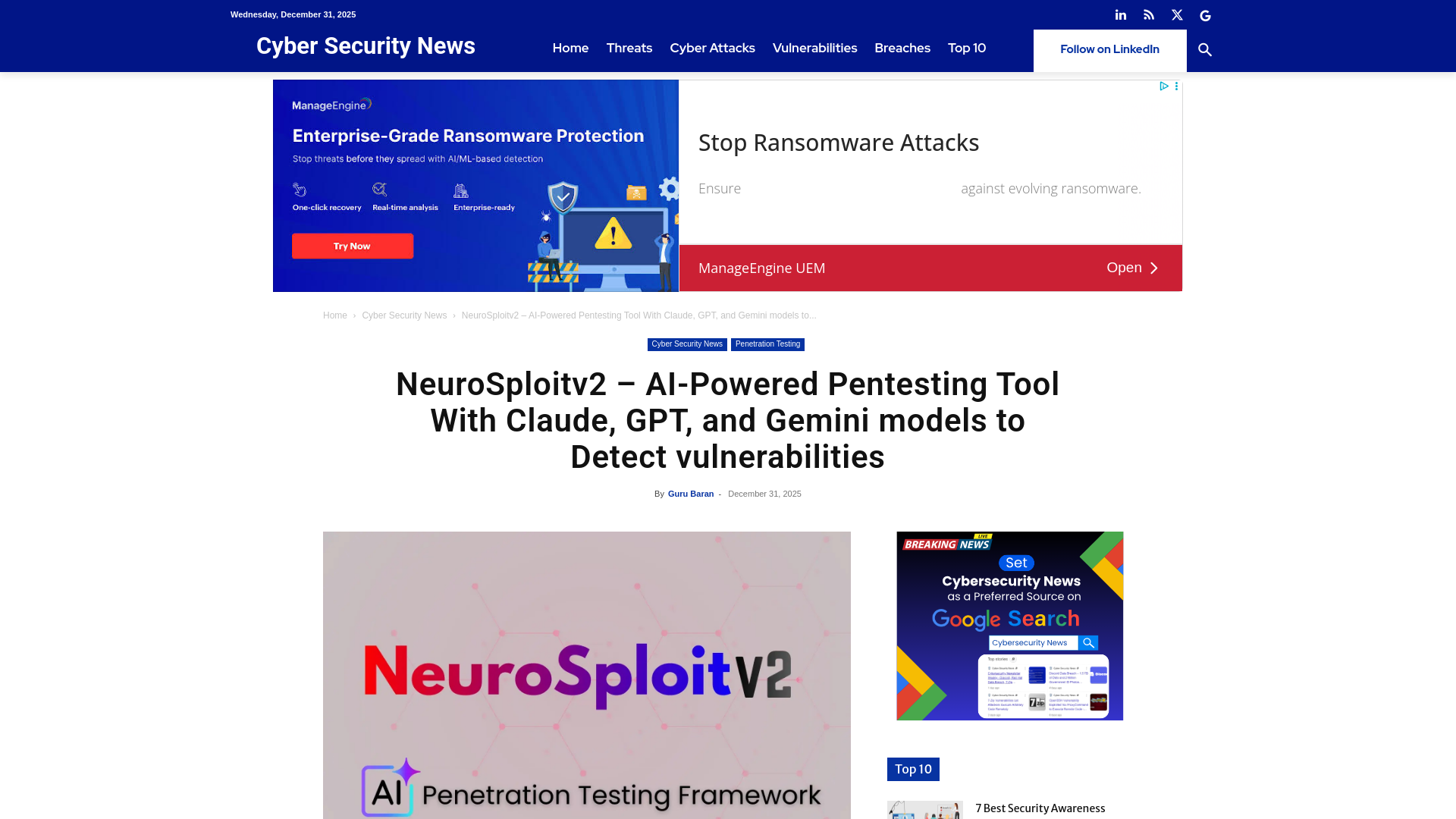 NeuroSploitv2 - AI-Powered Pentesting Tool With Claude, GPT, and Gemini models to Detect vulnerabilities