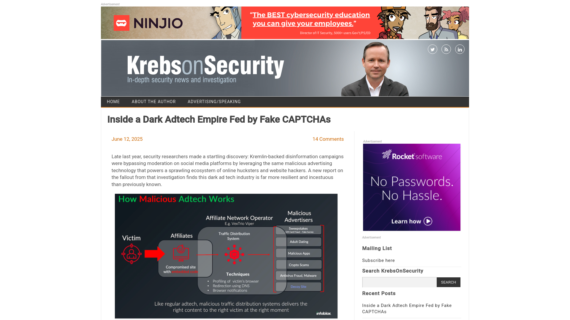 Inside a Dark Adtech Empire Fed by Fake CAPTCHAs – Krebs on Security