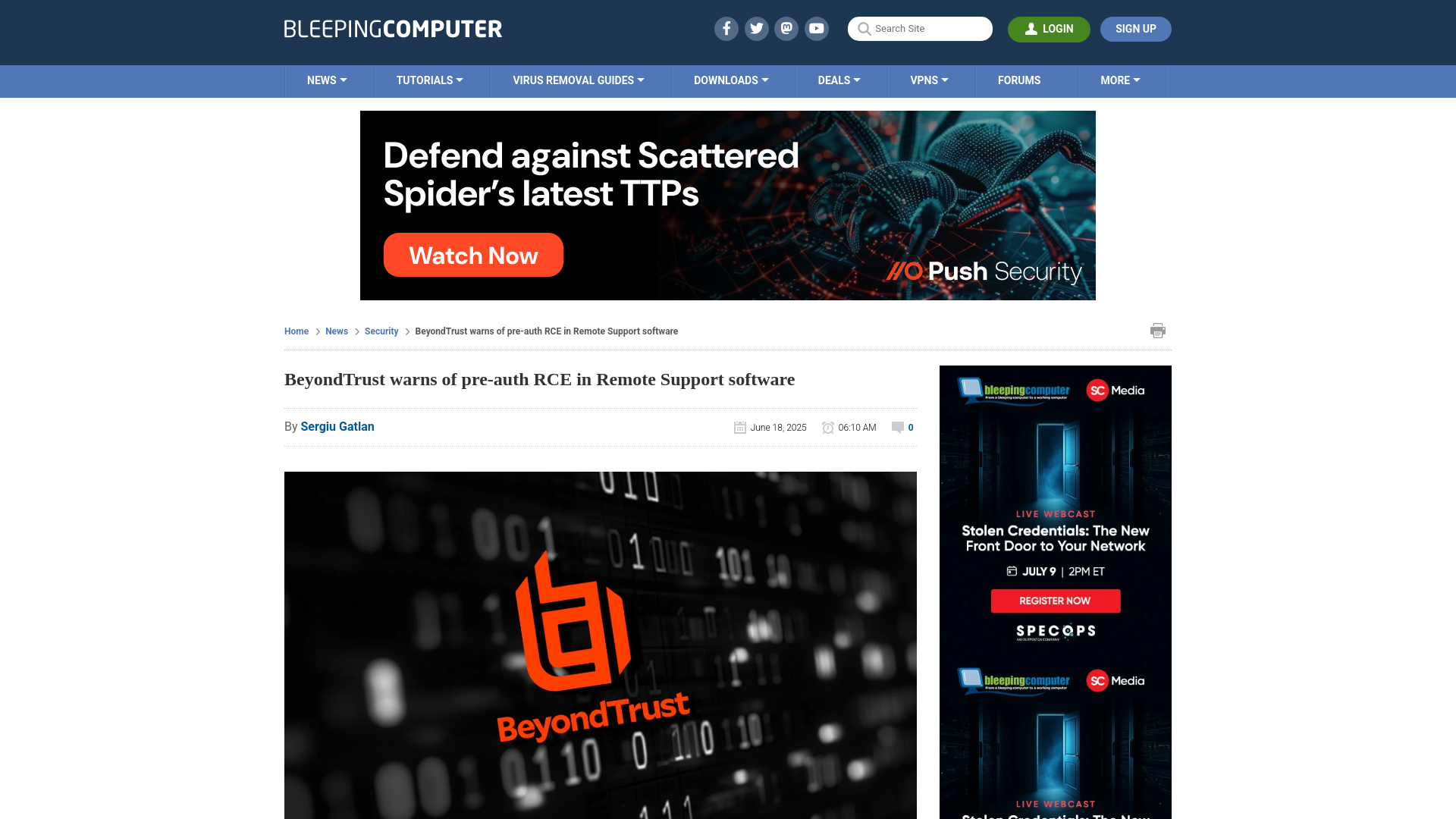 BeyondTrust warns of pre-auth RCE in Remote Support software