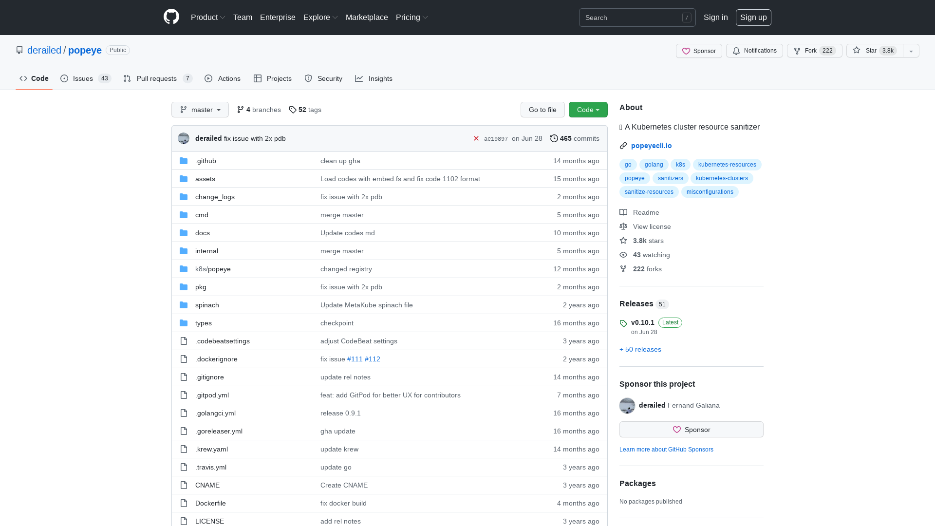 GitHub - derailed/popeye: 👀 A Kubernetes cluster resource sanitizer