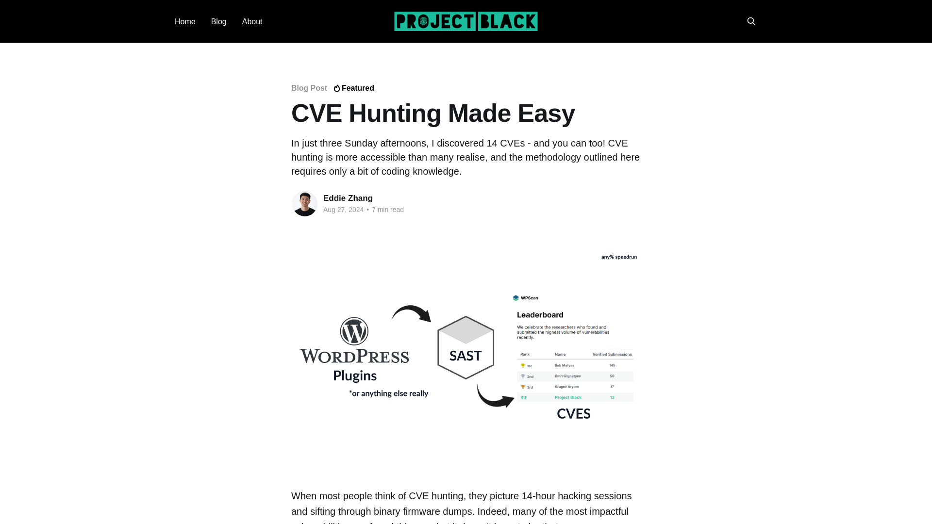 CVE Hunting Made Easy