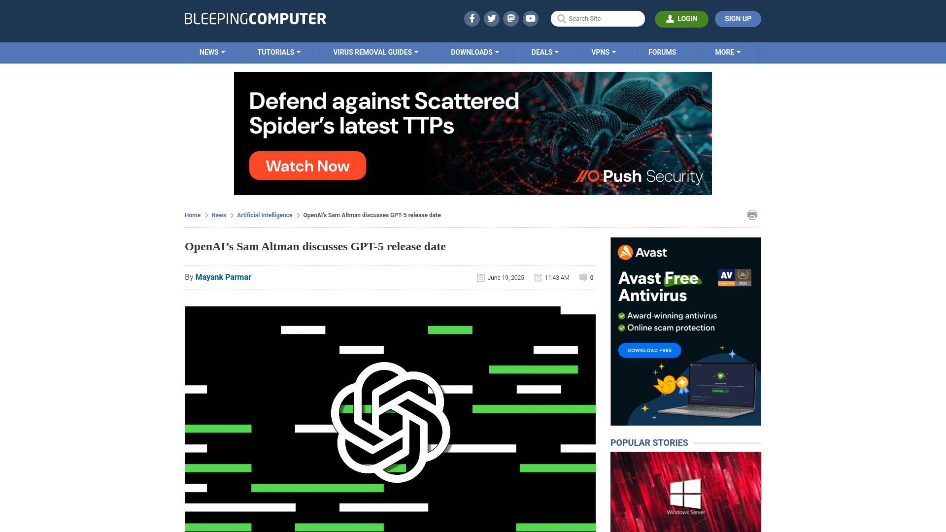 OpenAI’s Sam Altman discusses GPT-5 release date