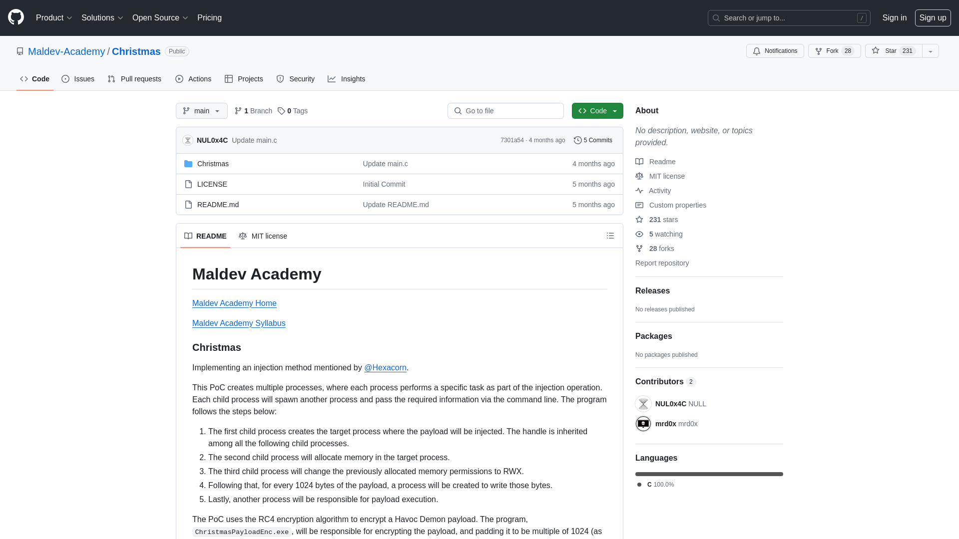 GitHub - Maldev-Academy/Christmas