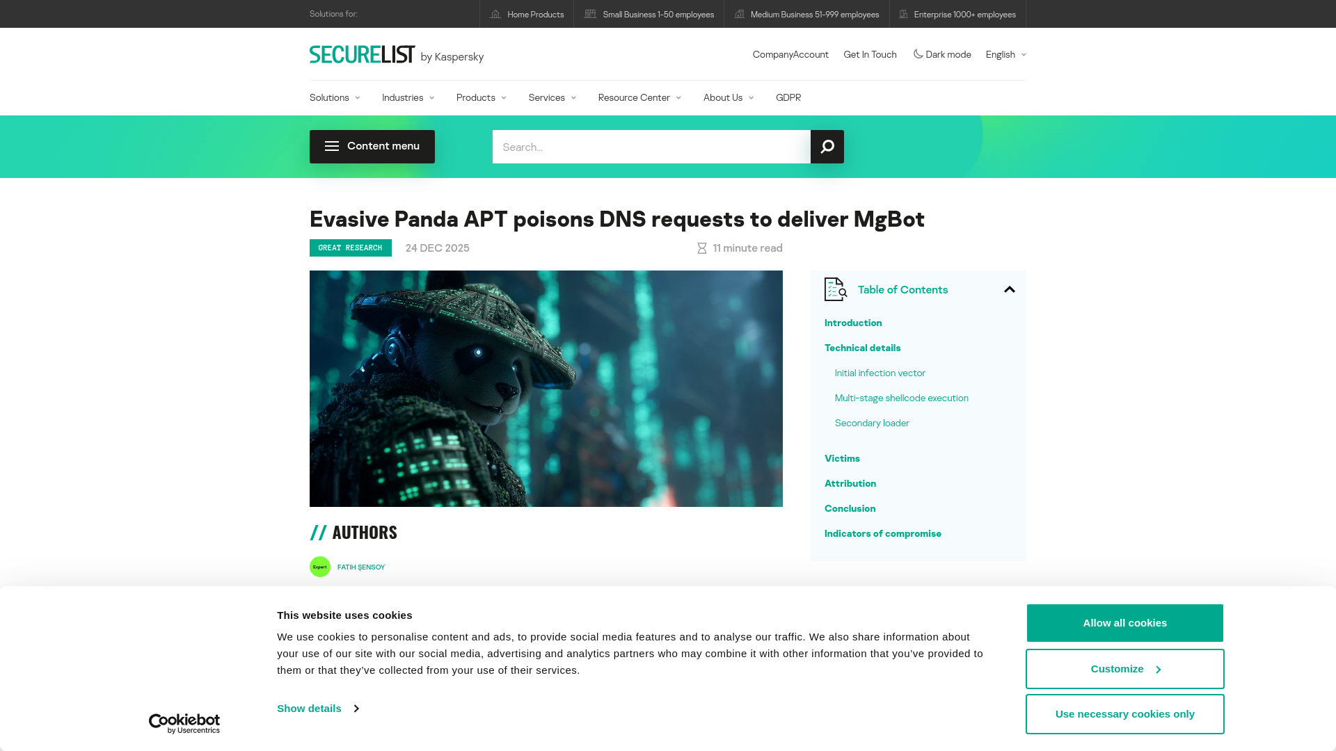 Evasive Panda APT campaign overview | Securelist