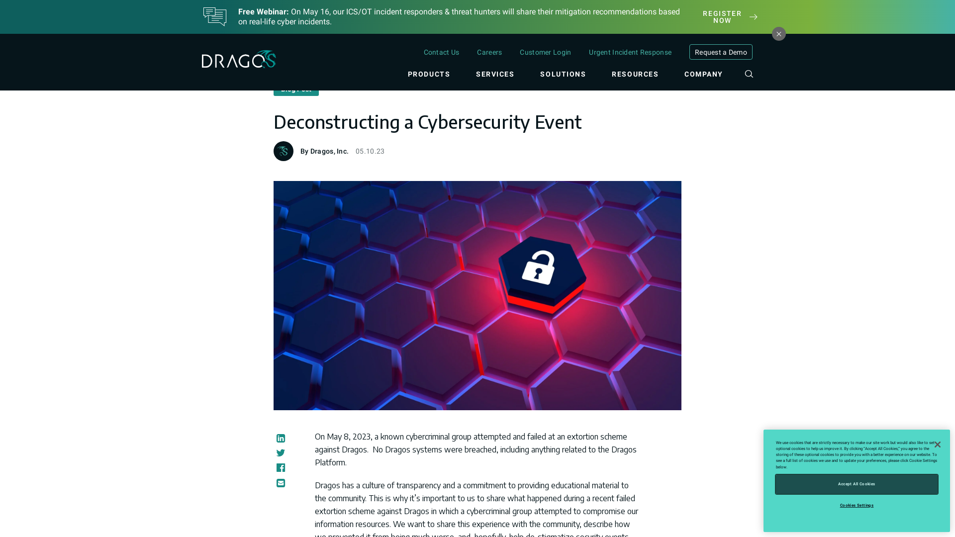 Deconstructing a Cybersecurity Event | Dragos