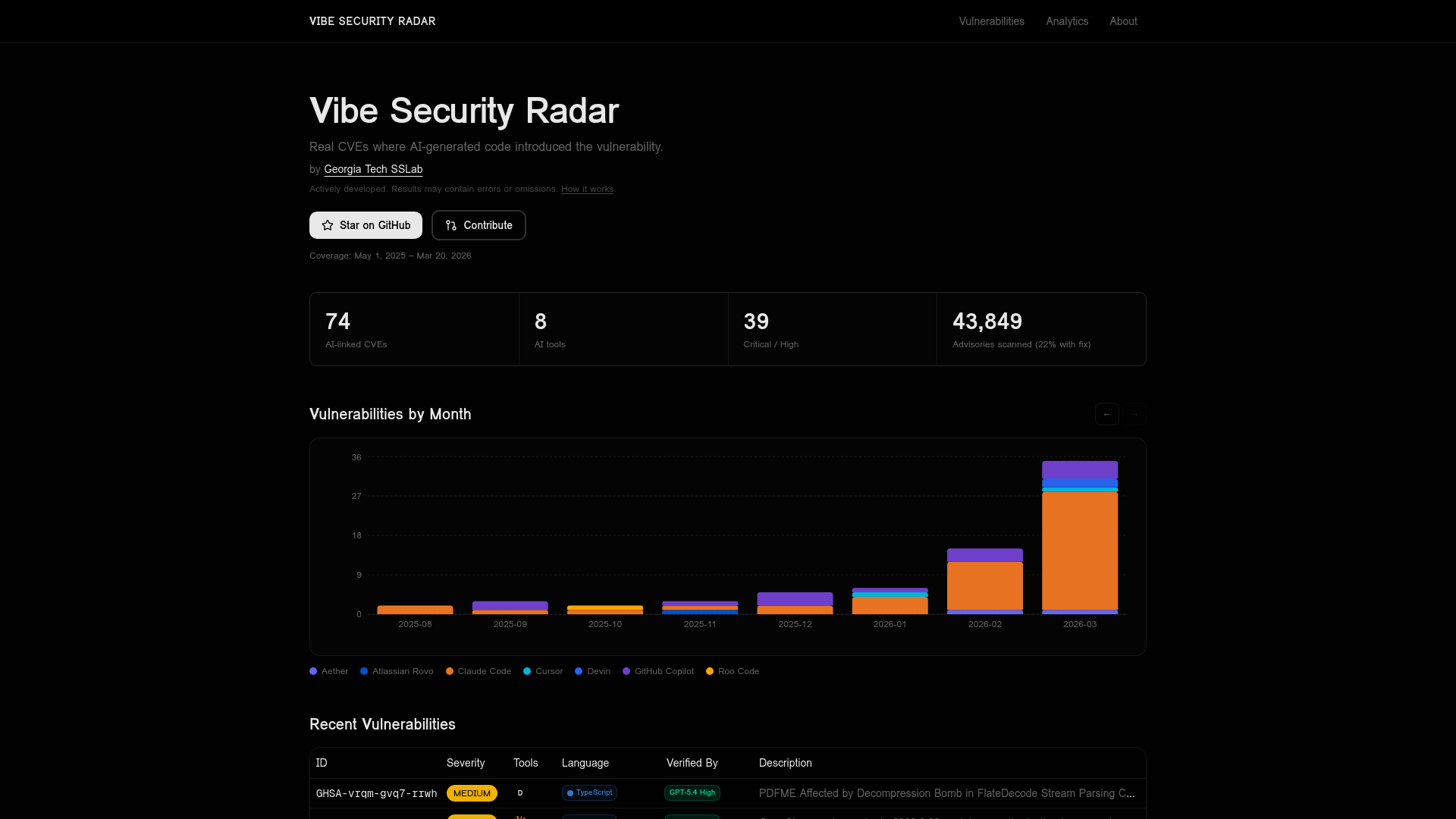 Vibe Security Radar