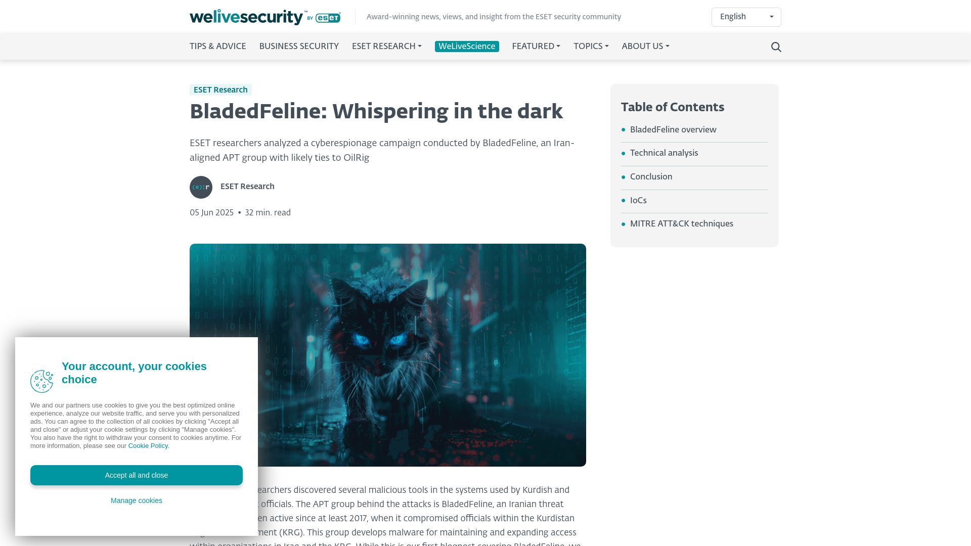 BladedFeline: Whispering in the dark