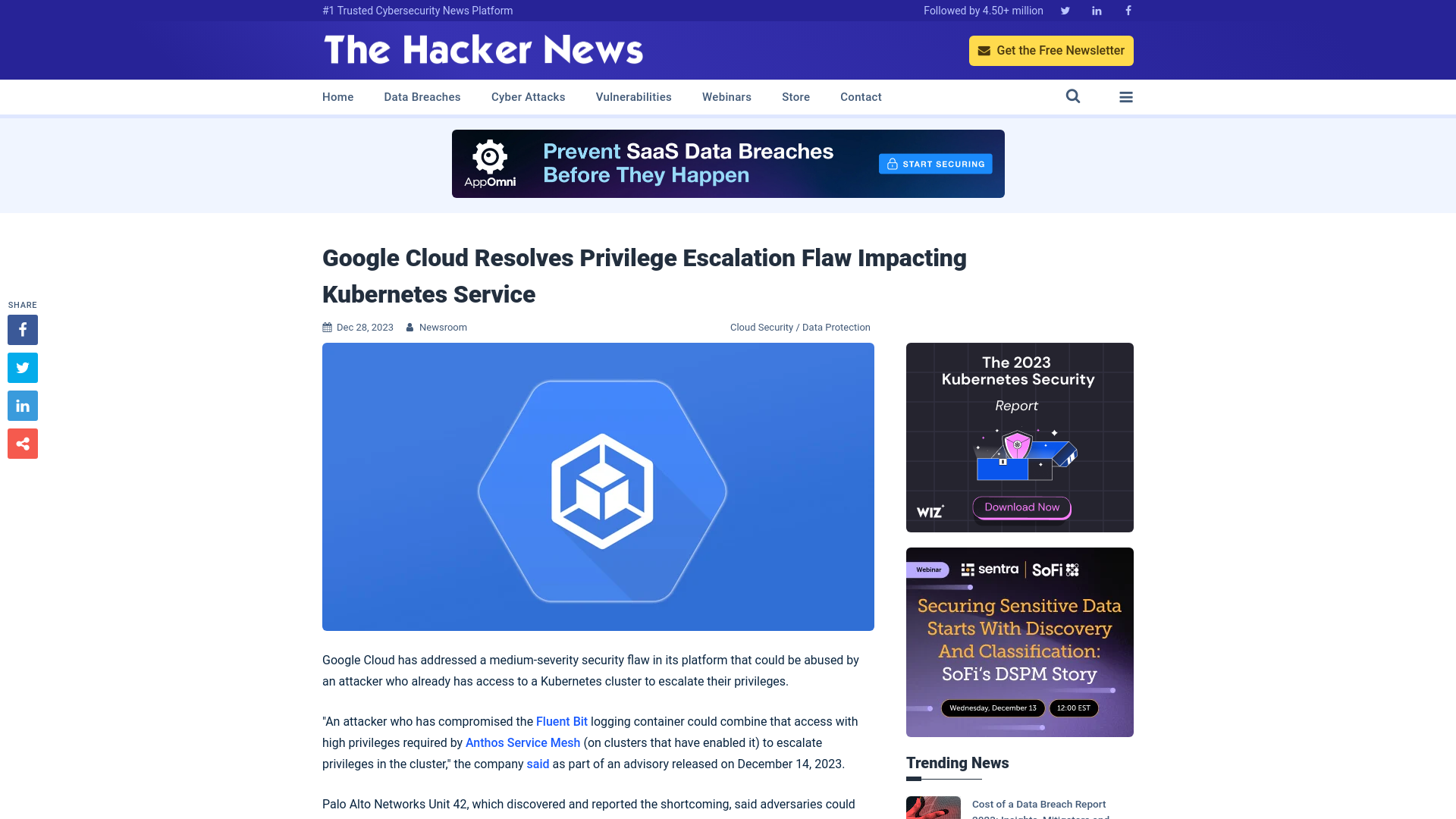 Google Cloud Resolves Privilege Escalation Flaw Impacting Kubernetes Service