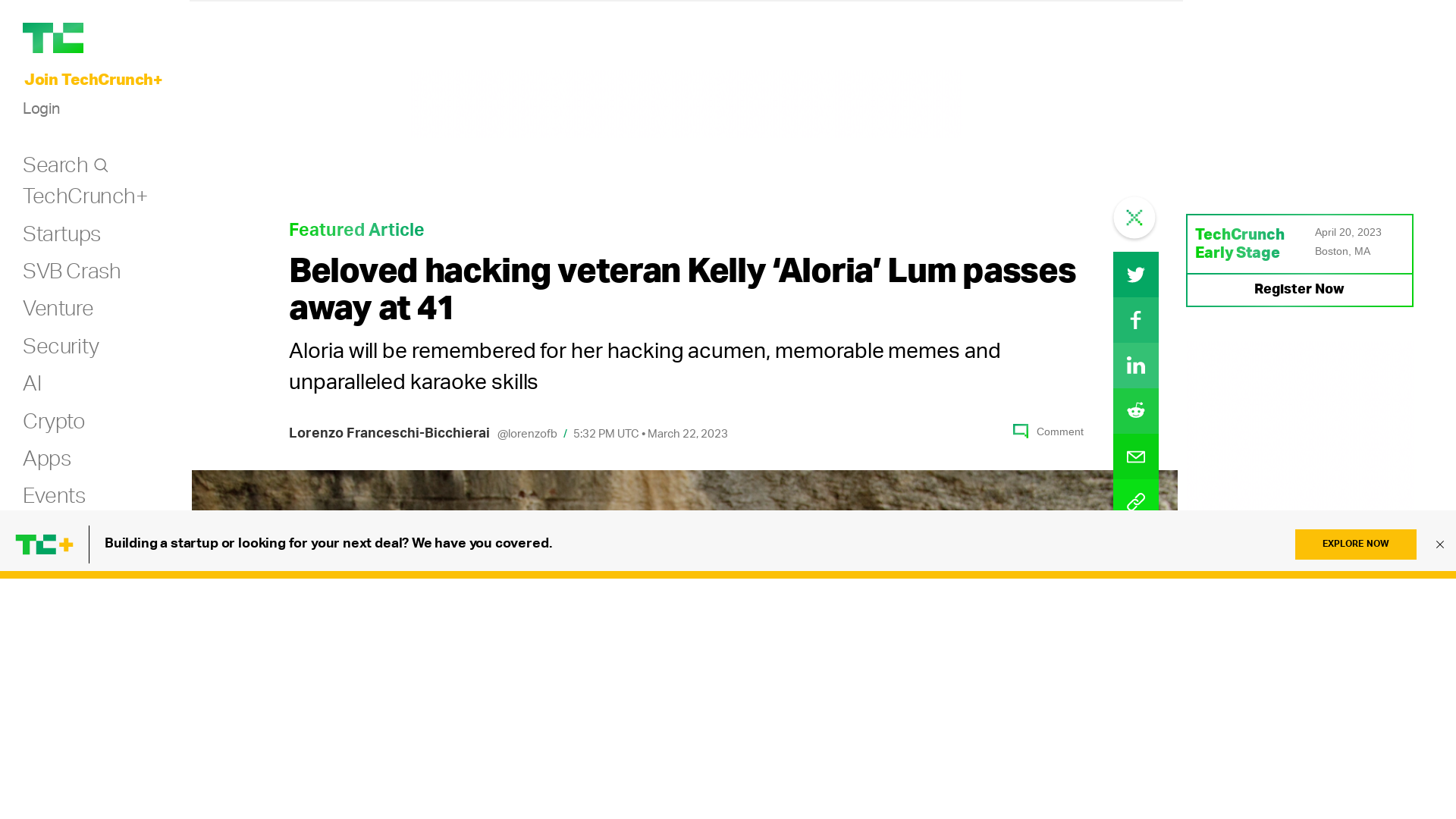 Beloved hacking veteran Kelly ‘Aloria’ Lum passes away at 41 | TechCrunch