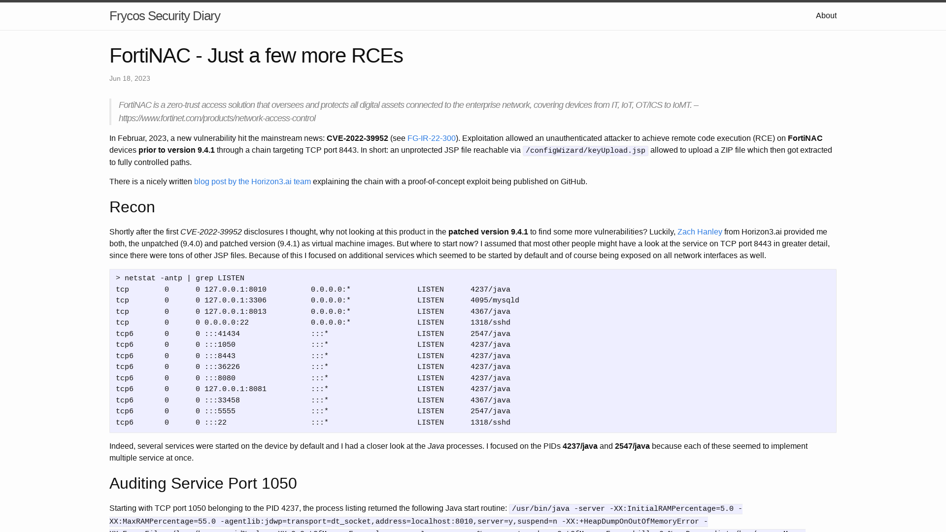 FortiNAC - Just a few more RCEs | Frycos Security Diary