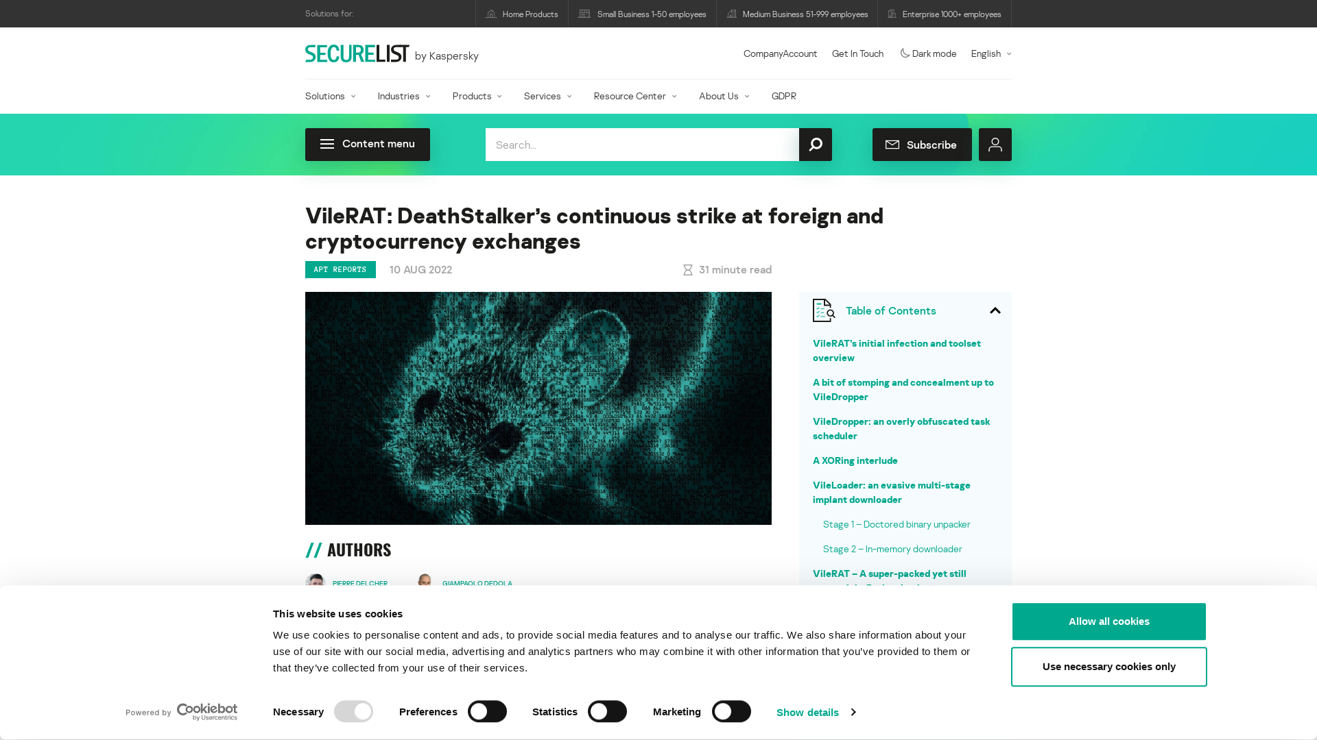 VileRAT: DeathStalker’s continuous strike at foreign and cryptocurrency exchanges | Securelist