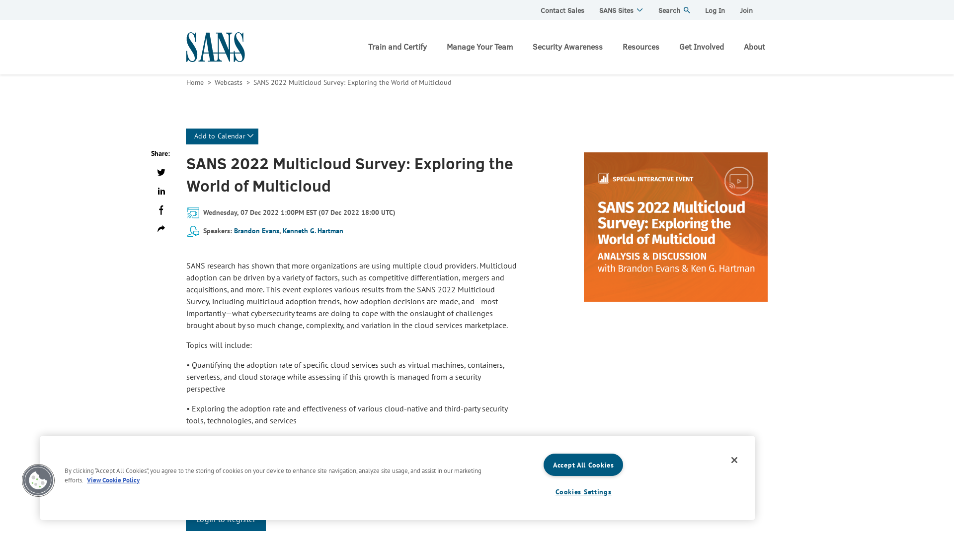 SANS 2022 Multicloud Survey: Exploring the World of Multicloud | SANS Institute