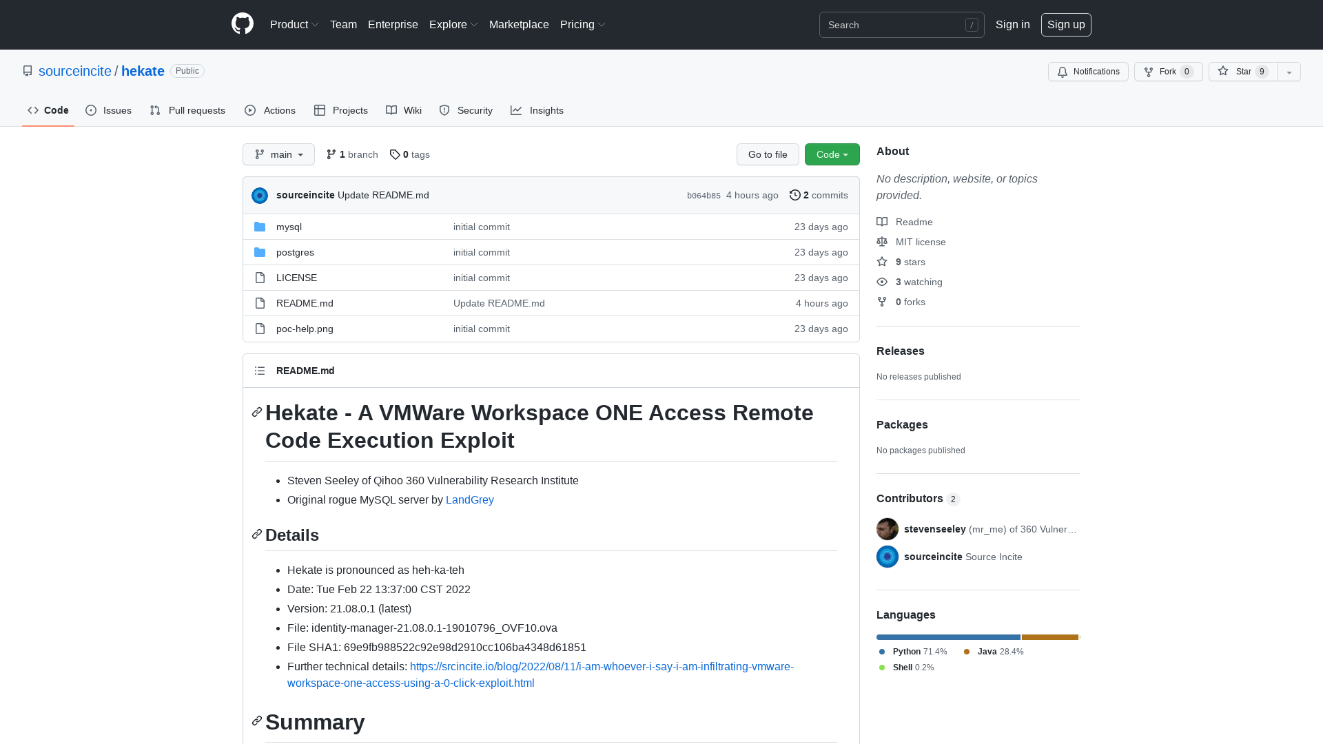 GitHub - sourceincite/hekate