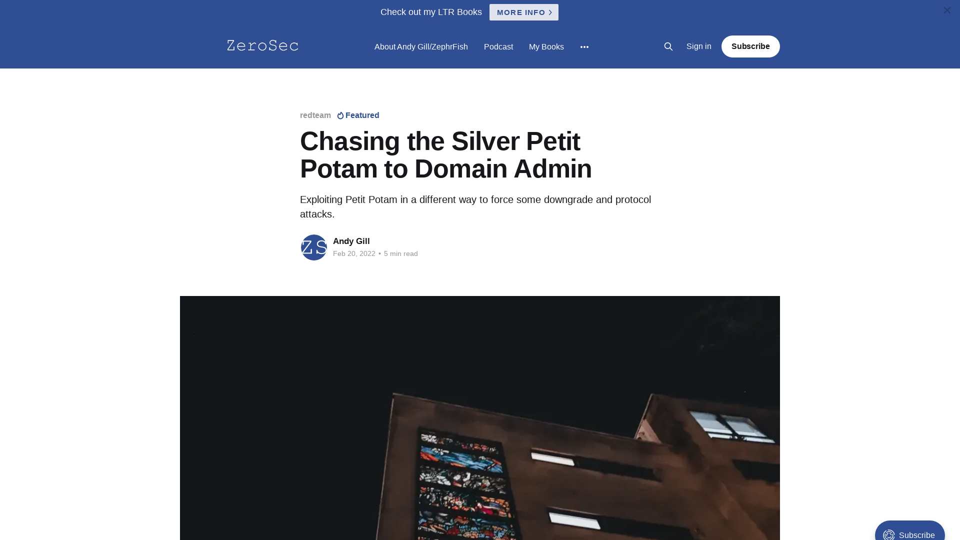 Chasing the Silver Petit Potam to Domain Admin