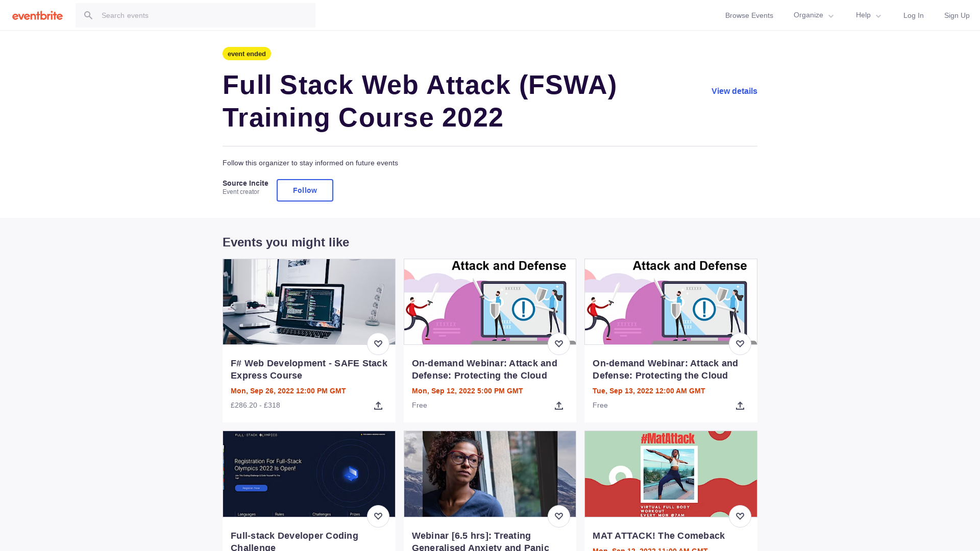 Full Stack Web Attack (FSWA) Training Course 2022 Tickets, Mon, May 30, 2022 at 9:00 AM | Eventbrite