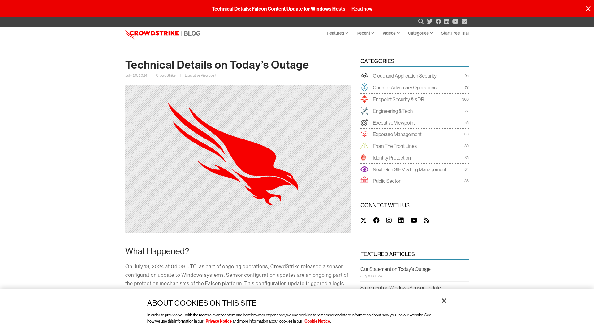 Technical Details on July 19, 2024 Outage | CrowdStrike