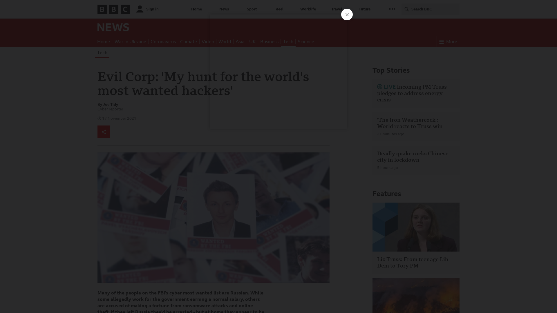 Evil Corp: 'My hunt for the world's most wanted hackers' - BBC News