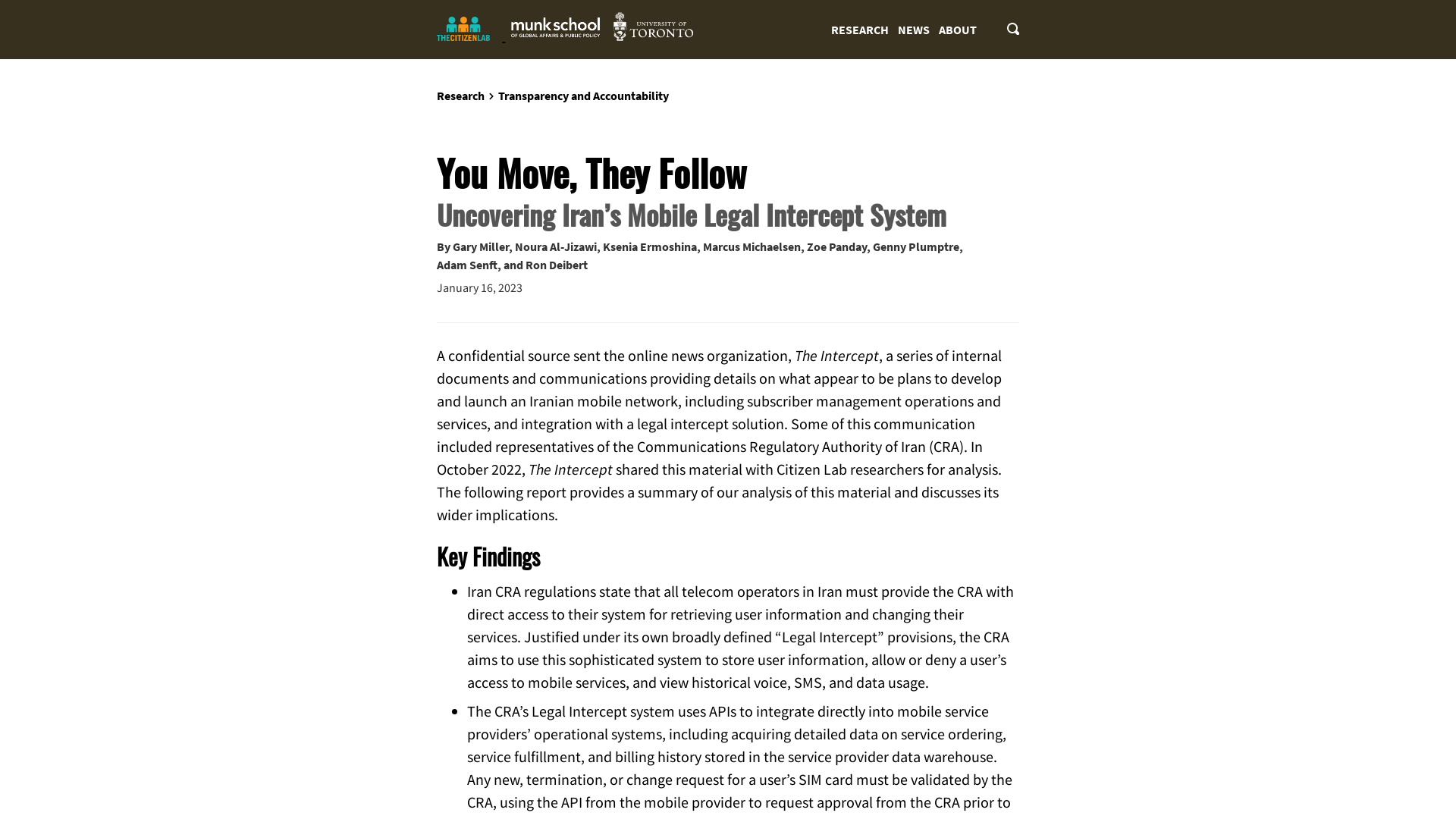 You Move, They Follow: Uncovering Iran’s Mobile Legal Intercept System - The Citizen Lab