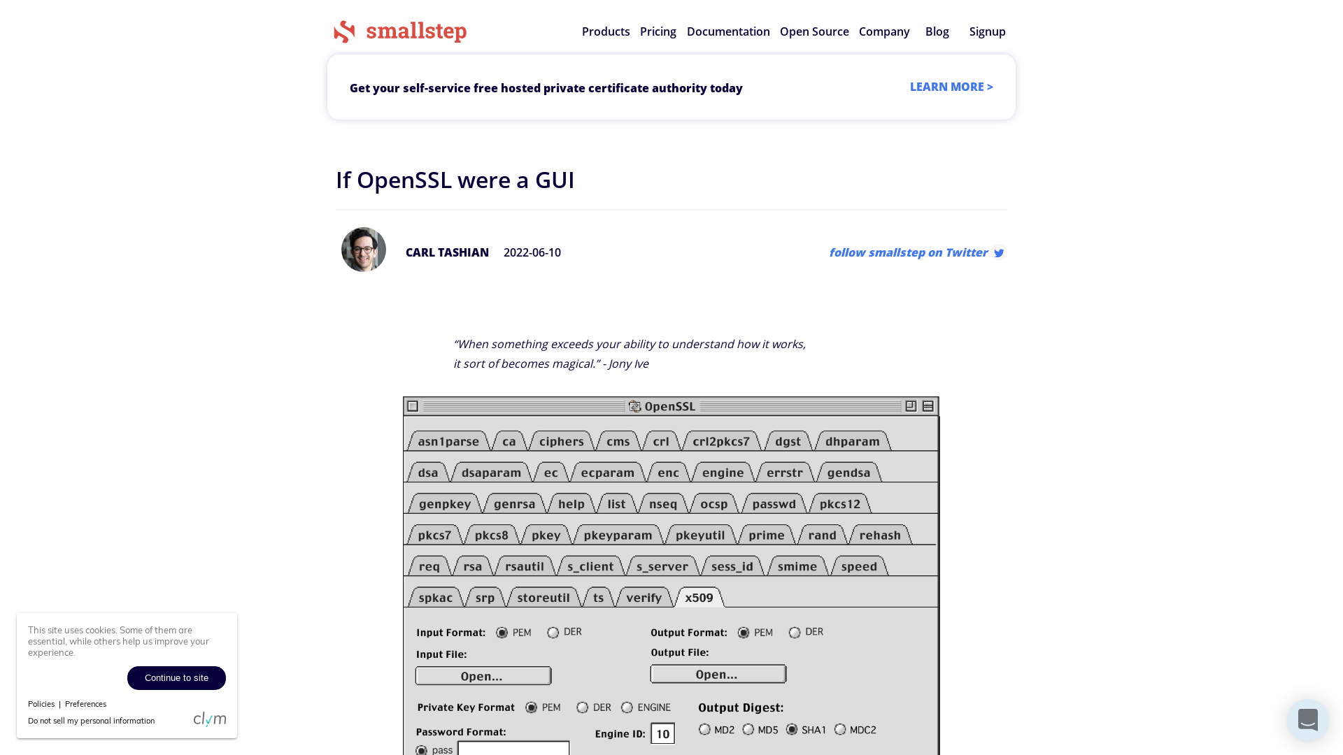 If OpenSSL were a GUI