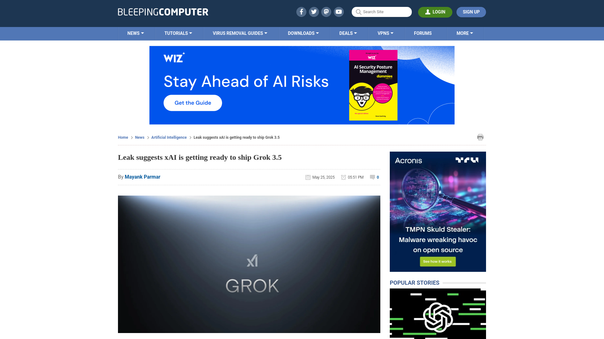 Leak suggests xAI is getting ready to ship Grok 3.5