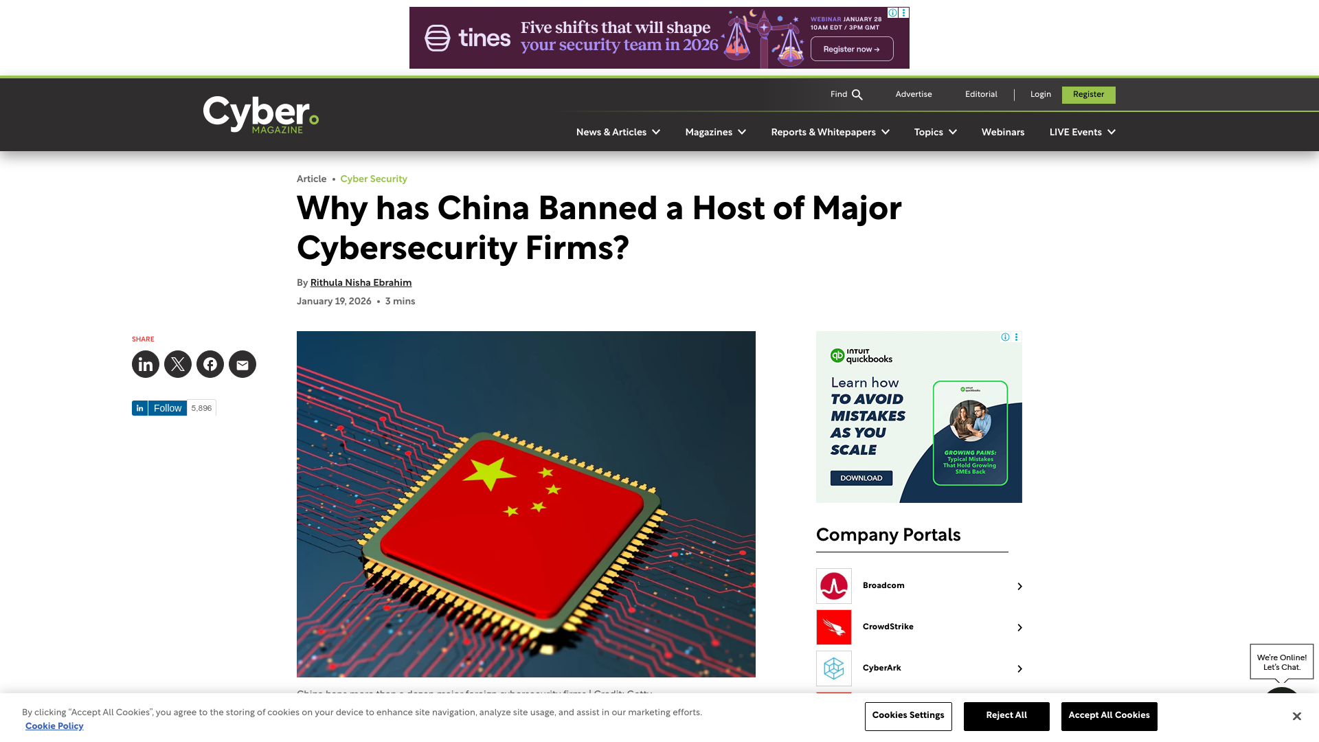 Why has China Banned a Host of Major Cybersecurity Firms? | Cyber Magazine