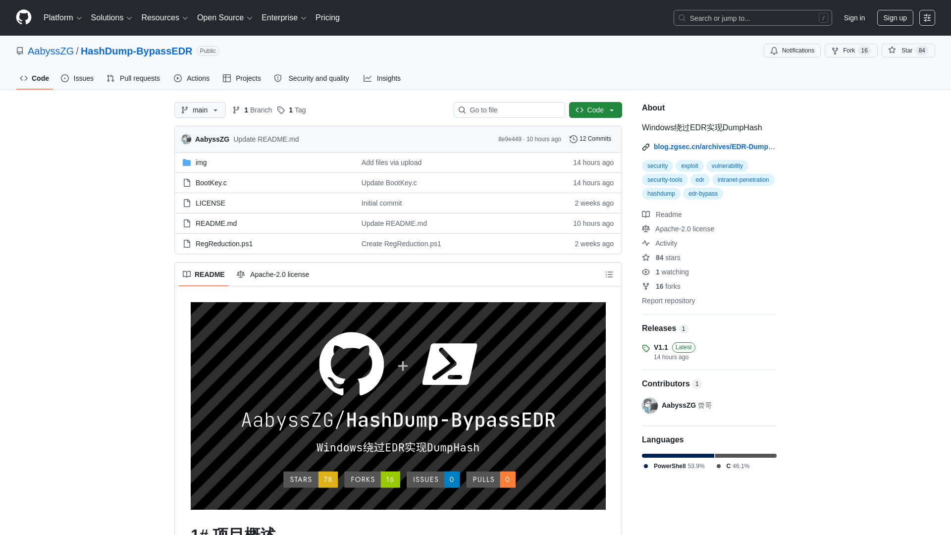 GitHub - AabyssZG/HashDump-BypassEDR: Windows绕过EDR实现DumpHash · GitHub