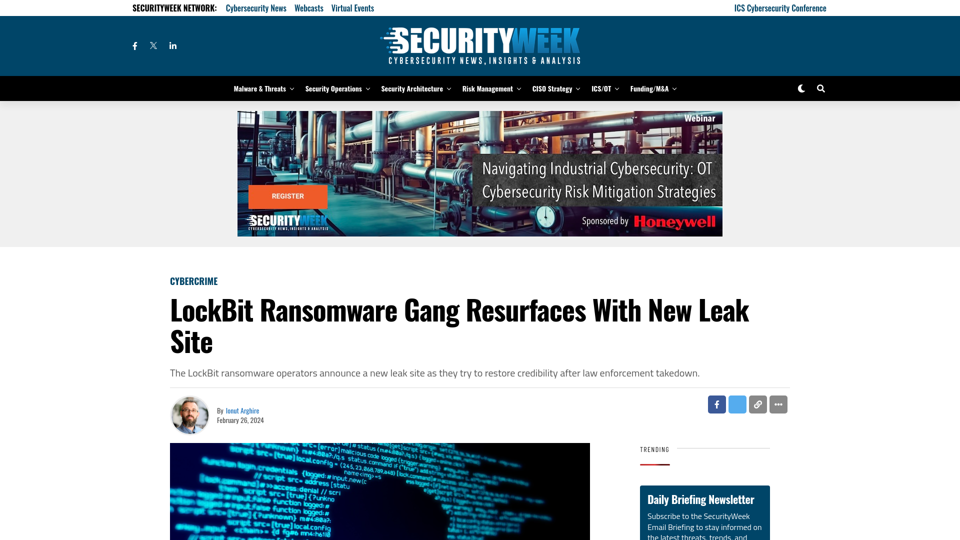 LockBit Ransomware Gang Resurfaces With New Leak Site - SecurityWeek