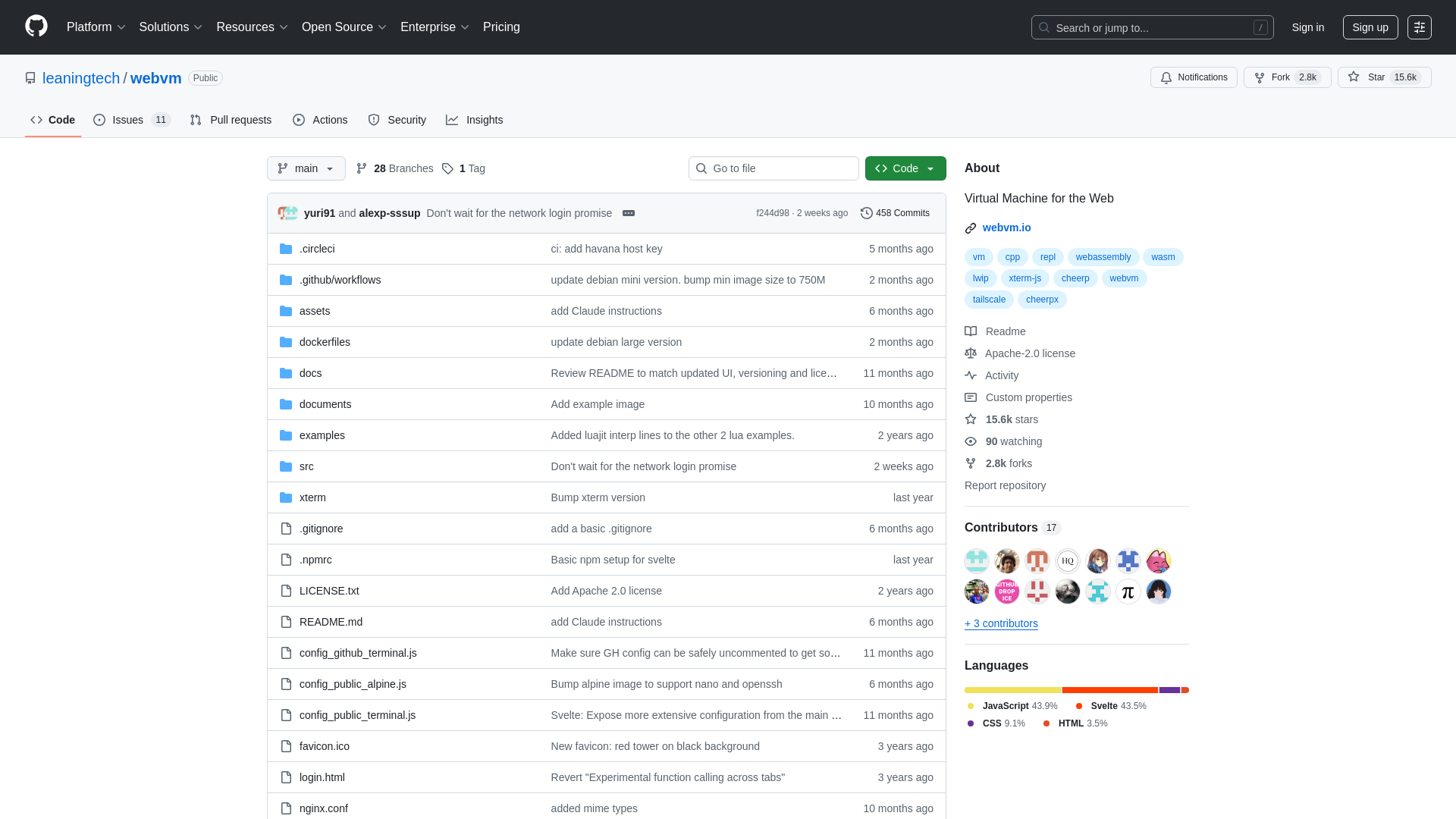 GitHub - leaningtech/webvm: Virtual Machine for the Web