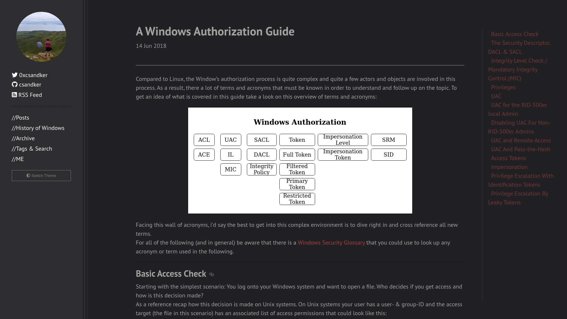 A Windows Authorization Guide · csandker.io