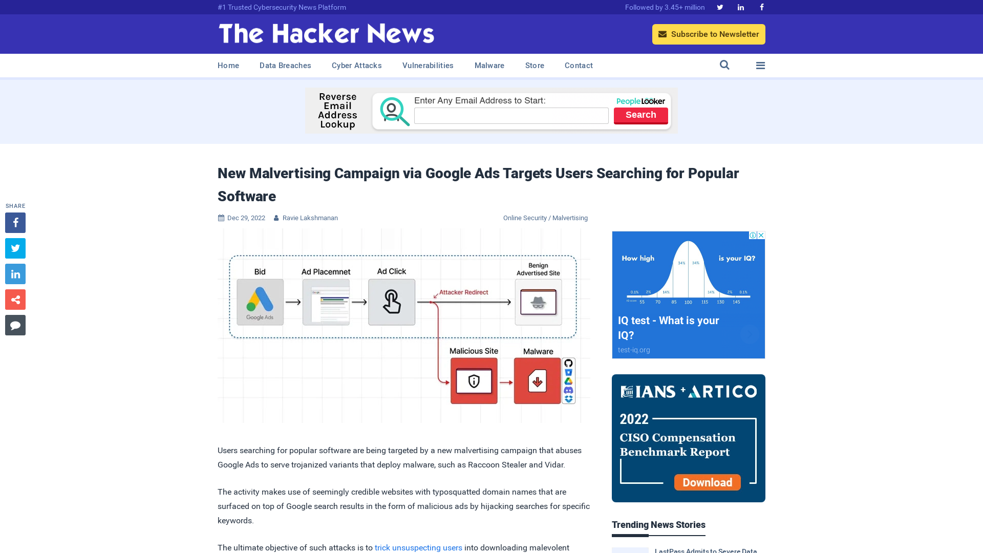 New Malvertising Campaign via Google Ads Targets Users Searching for Popular Software